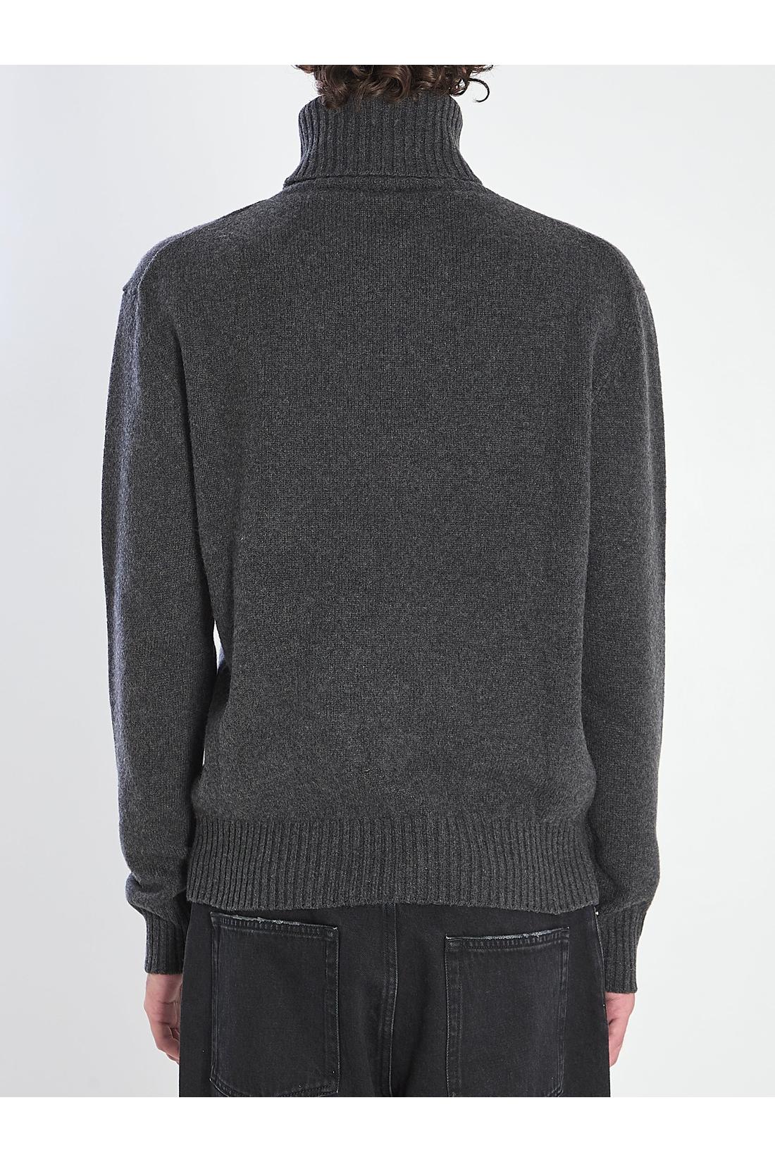 Ami Paris-OUTLET-SALE-Ami de Coeur turtleneck sweater-ARCHIVIST