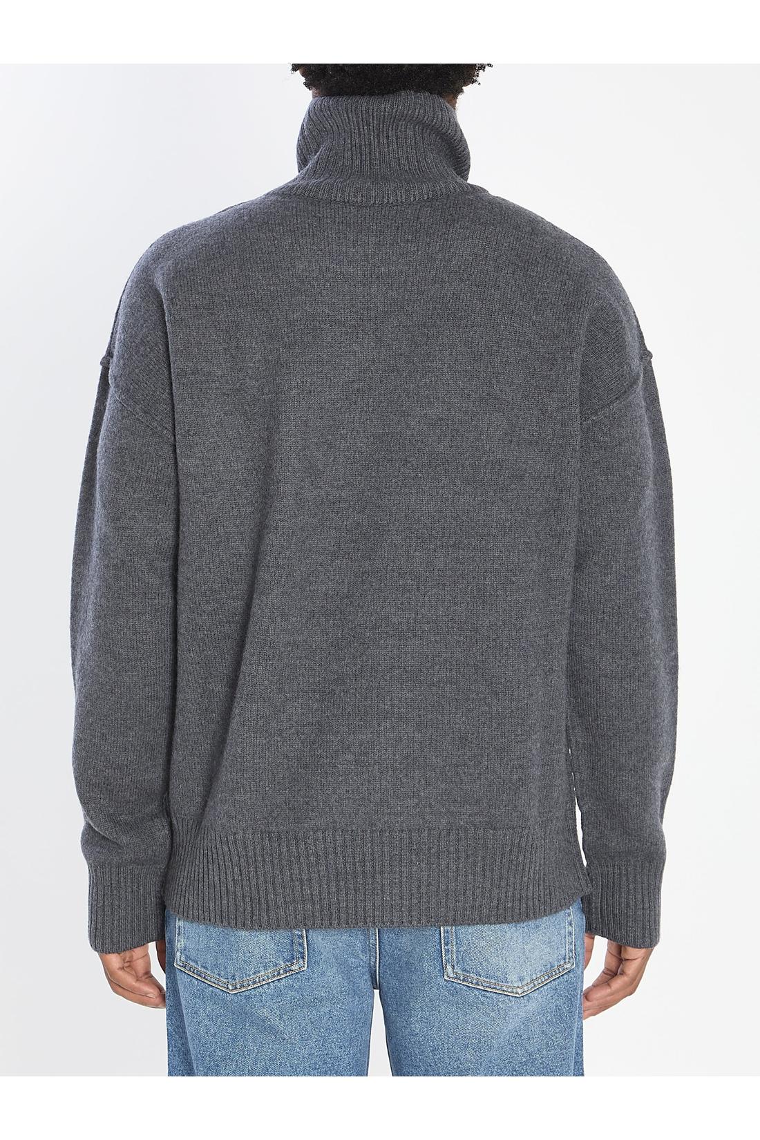 Ami Paris-OUTLET-SALE-Ami de Coeur turtleneck sweater-ARCHIVIST