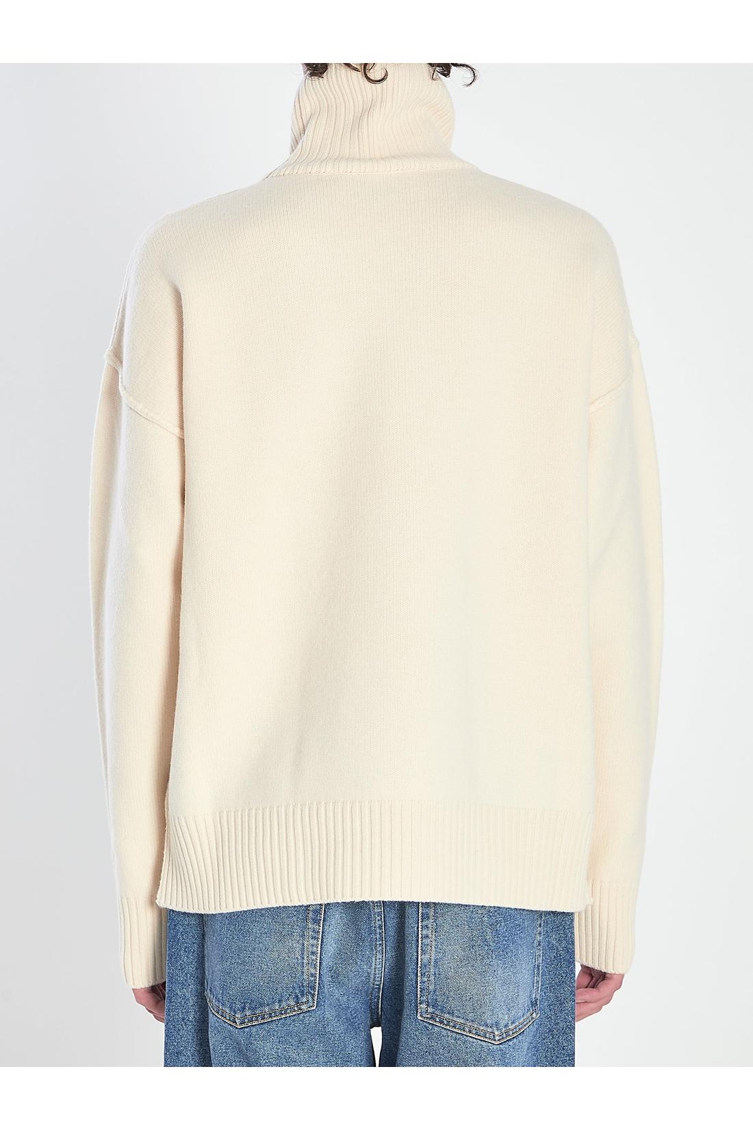 Ami Paris-OUTLET-SALE-Ami de Coeur turtleneck sweater-ARCHIVIST