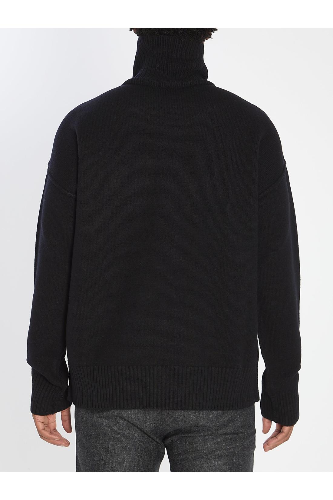Ami Paris-OUTLET-SALE-Ami de Coeur turtleneck sweater-ARCHIVIST