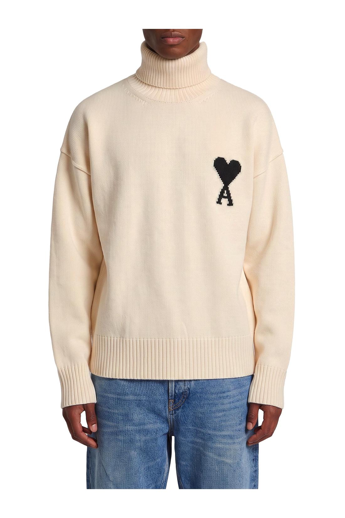 Ami Paris-OUTLET-SALE-Ami de Coeur turtleneck sweater-ARCHIVIST