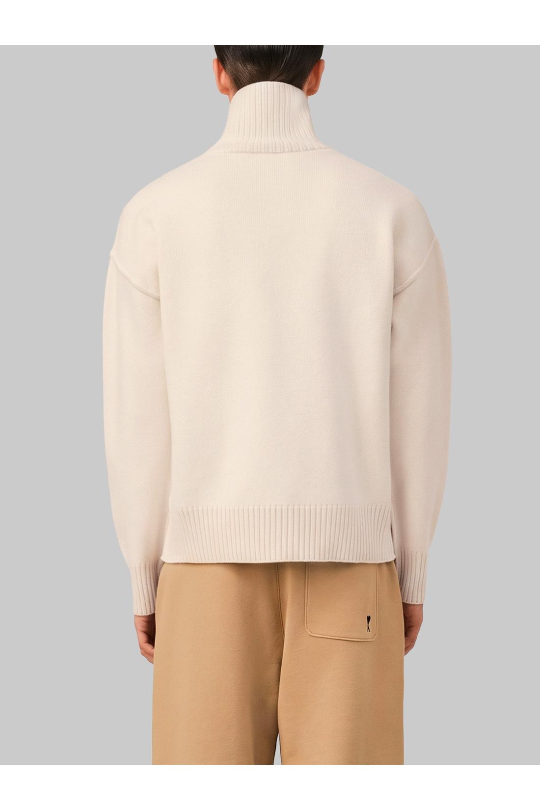 Ami paris-OUTLET-SALE-Ami de Coeur turtleneck sweater-ARCHIVIST
