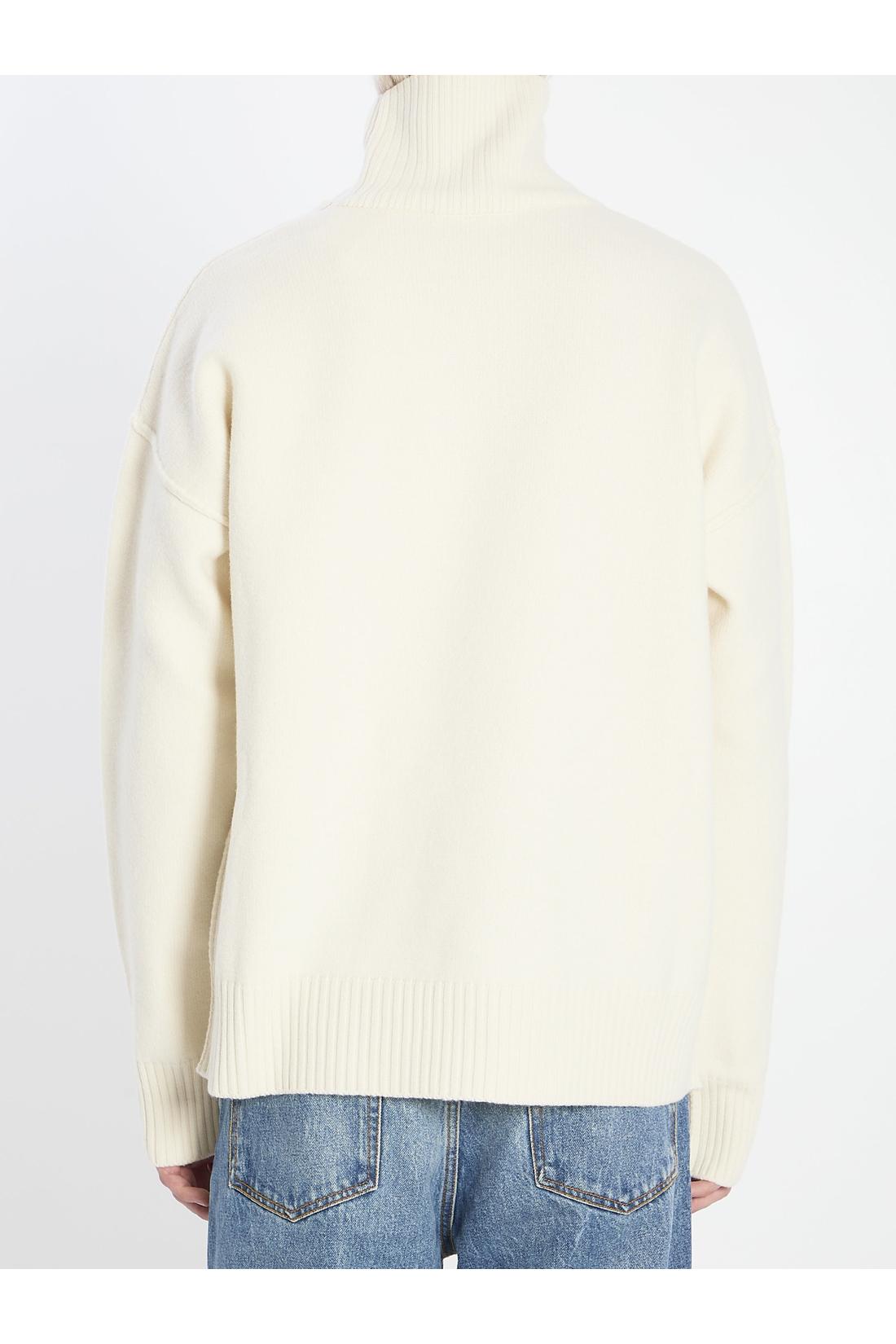 Ami paris-OUTLET-SALE-Ami de Coeur turtleneck sweater-ARCHIVIST