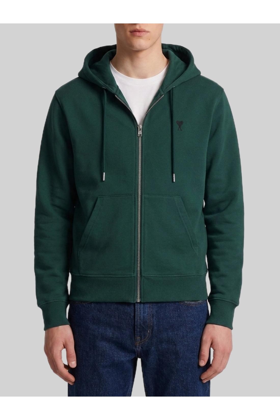 Ami Paris-OUTLET-SALE-Ami de Coeur zip-up hoodie-ARCHIVIST