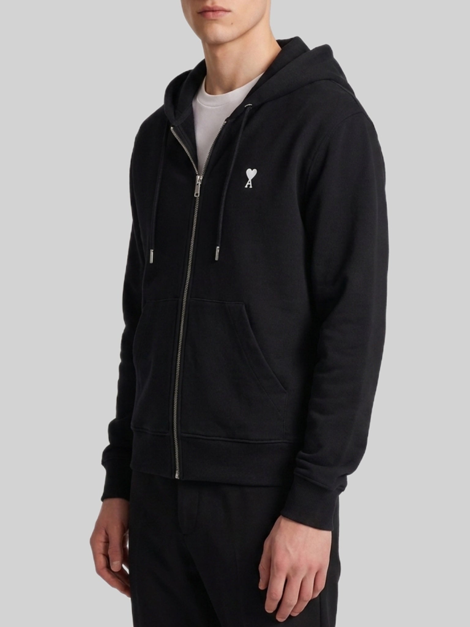 Ami paris-OUTLET-SALE-Ami de Coeur zip-up hoodie-ARCHIVIST
