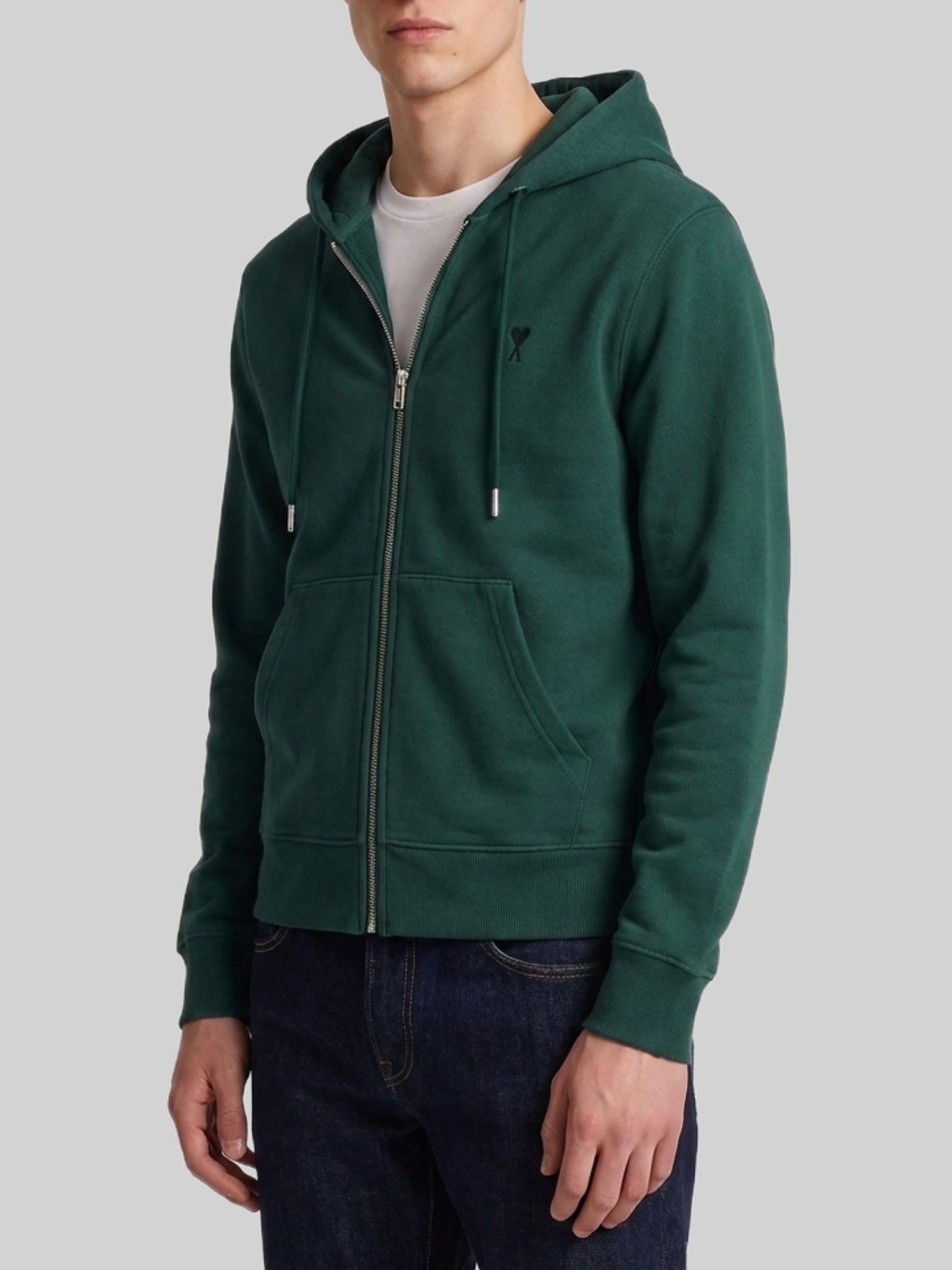 Ami paris-OUTLET-SALE-Ami de Coeur zip-up hoodie-ARCHIVIST
