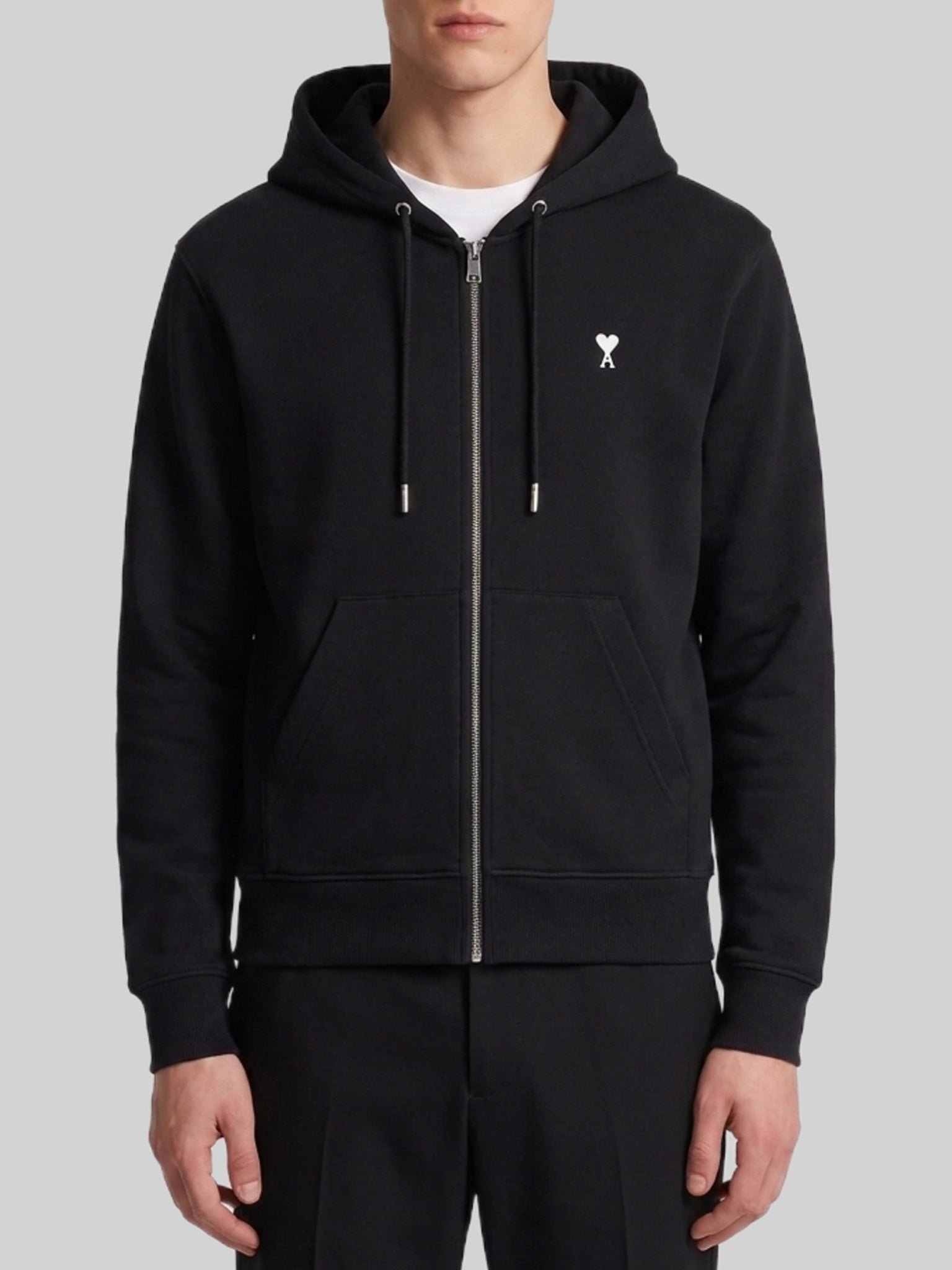 Ami paris-OUTLET-SALE-Ami de Coeur zip-up hoodie-ARCHIVIST