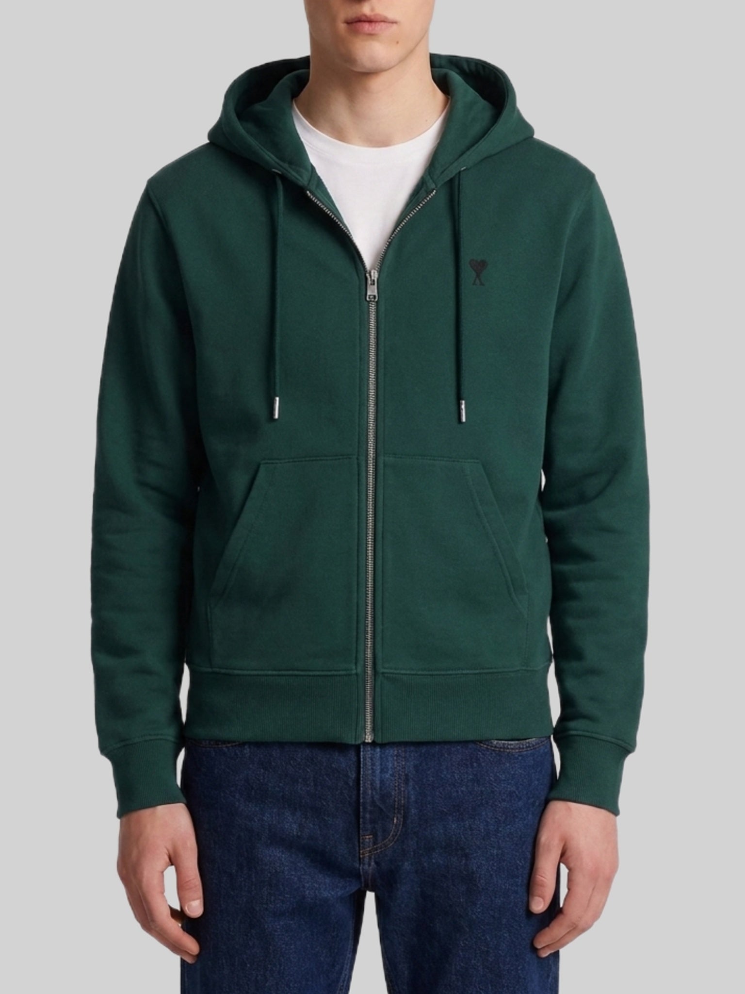 Ami paris-OUTLET-SALE-Ami de Coeur zip-up hoodie-ARCHIVIST
