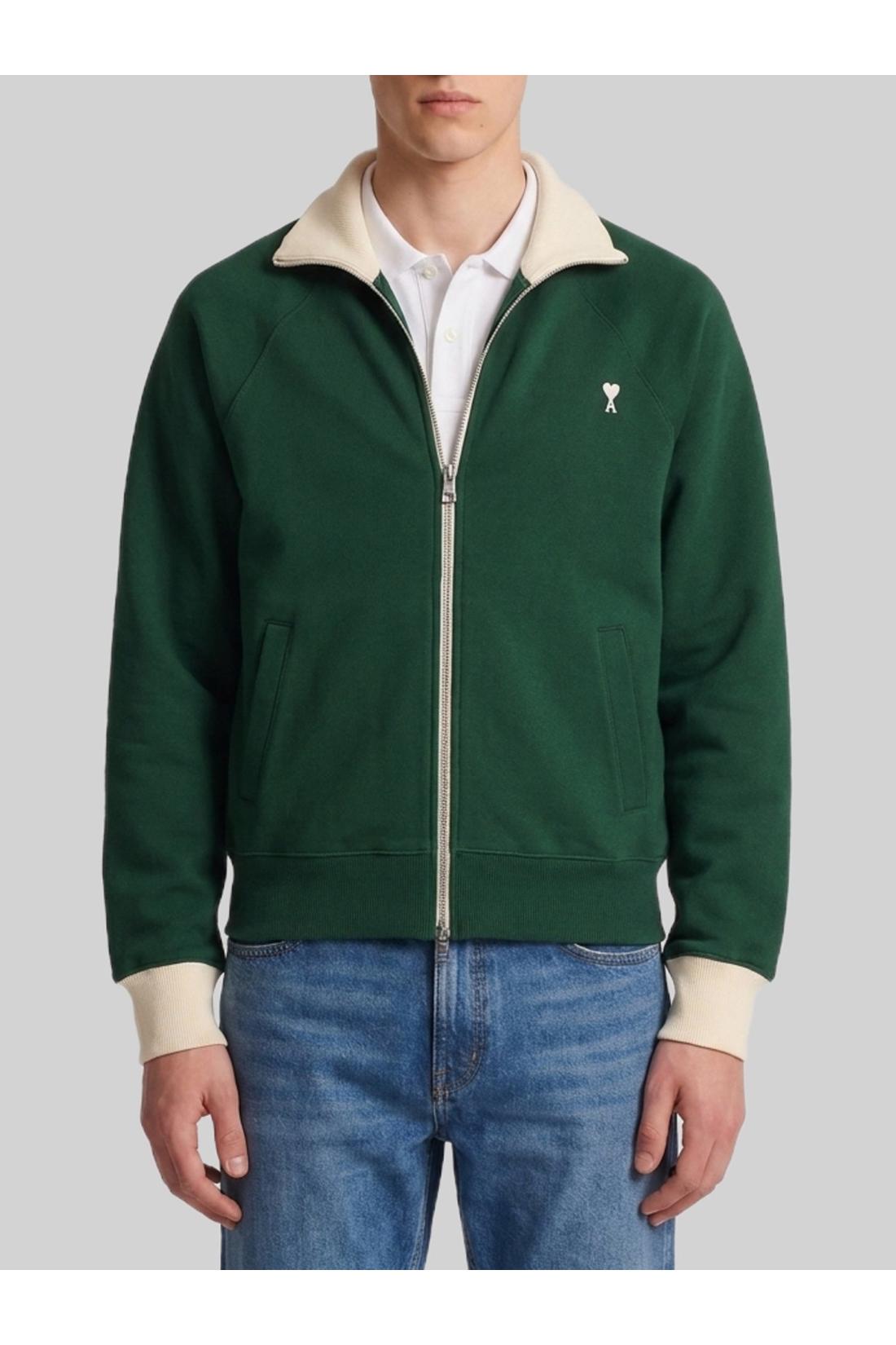 Ami Paris-OUTLET-SALE-Ami de Coeur zip-up sweatshirt-ARCHIVIST