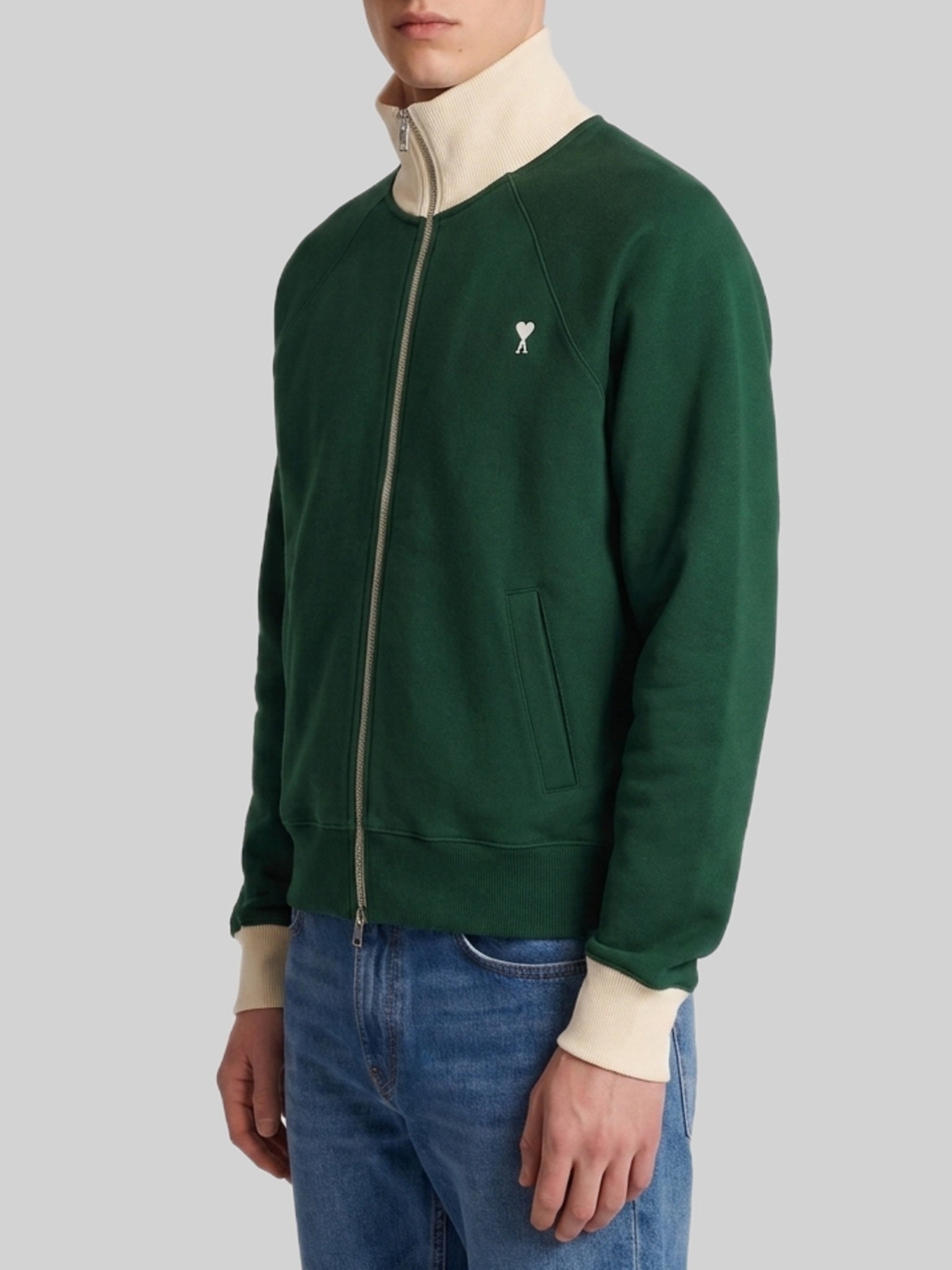 Ami paris-OUTLET-SALE-Ami de Coeur zip-up sweatshirt-ARCHIVIST