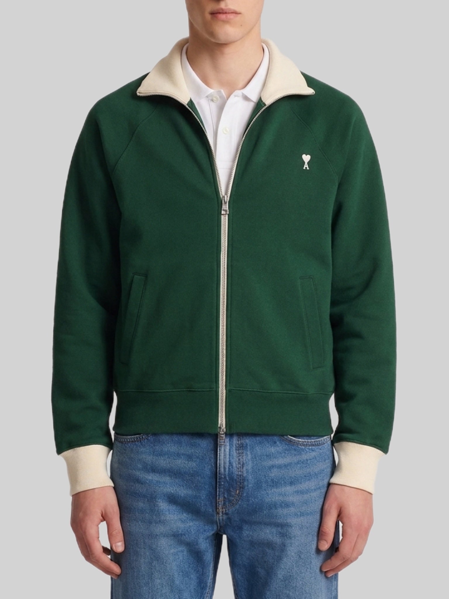 Ami paris-OUTLET-SALE-Ami de Coeur zip-up sweatshirt-ARCHIVIST