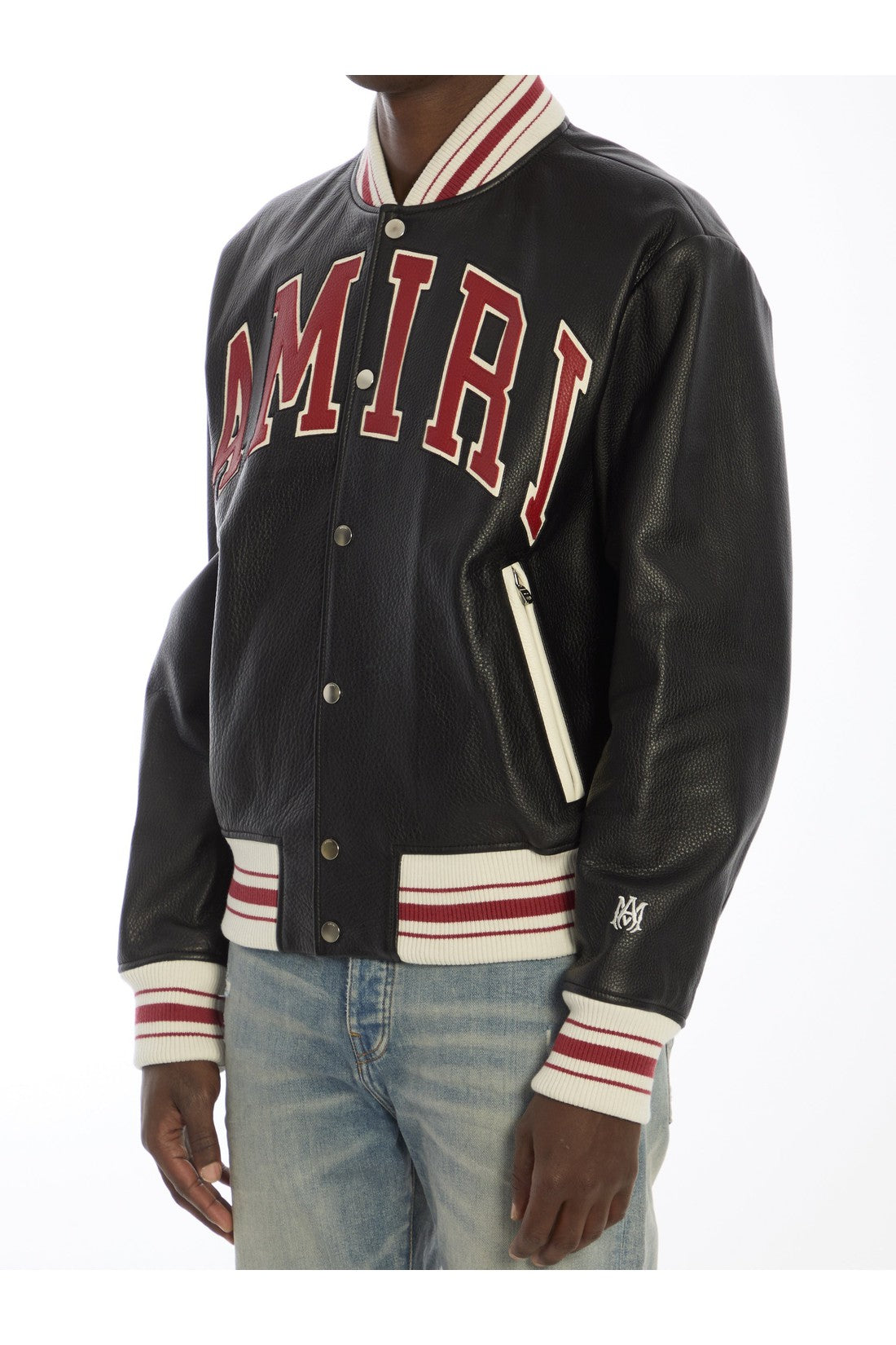 AMIRI-OUTLET-SALE-Amiri leather bomber jacket-ARCHIVIST