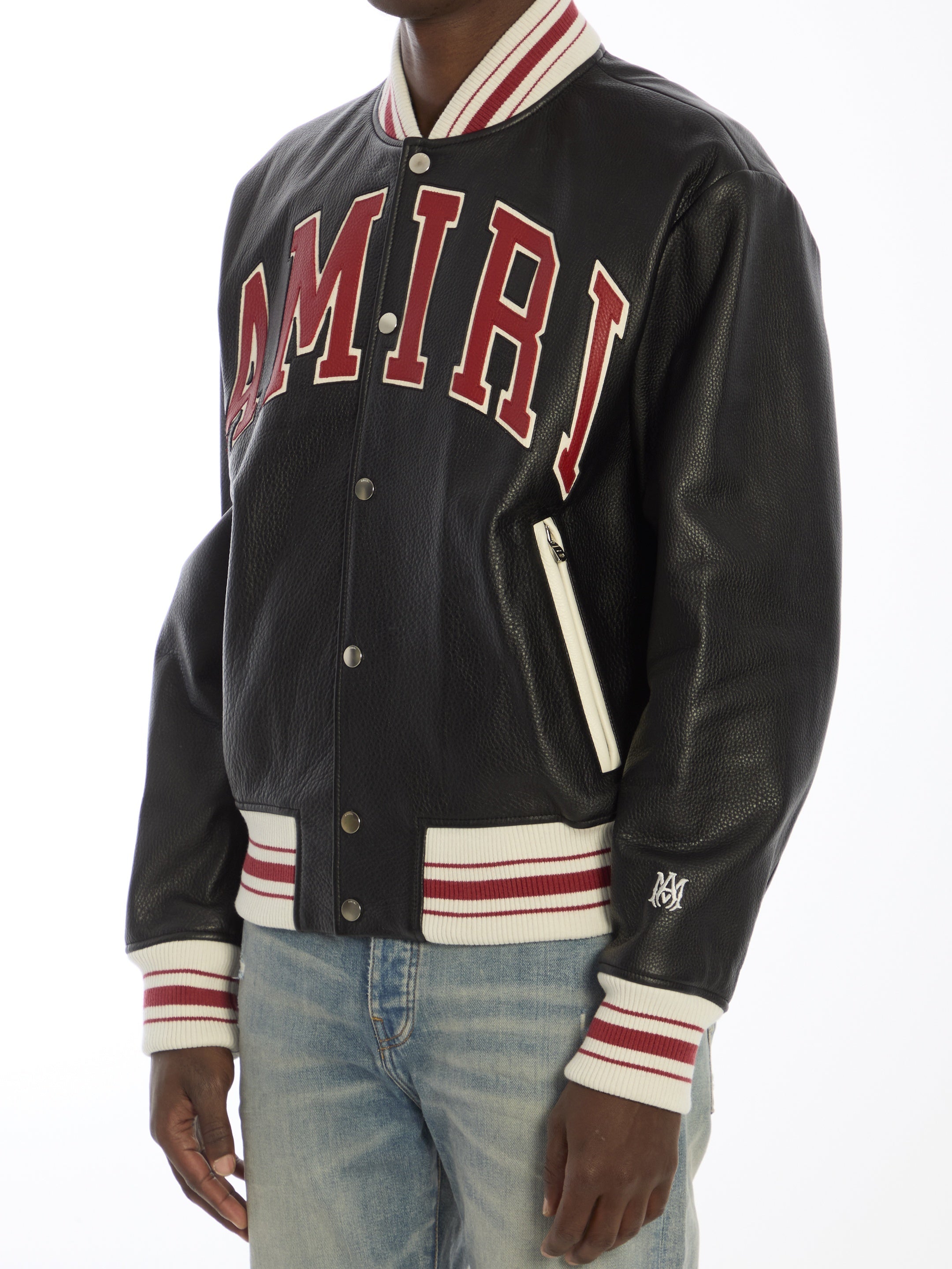 AMIRI-OUTLET-SALE-Amiri leather bomber jacket-ARCHIVIST