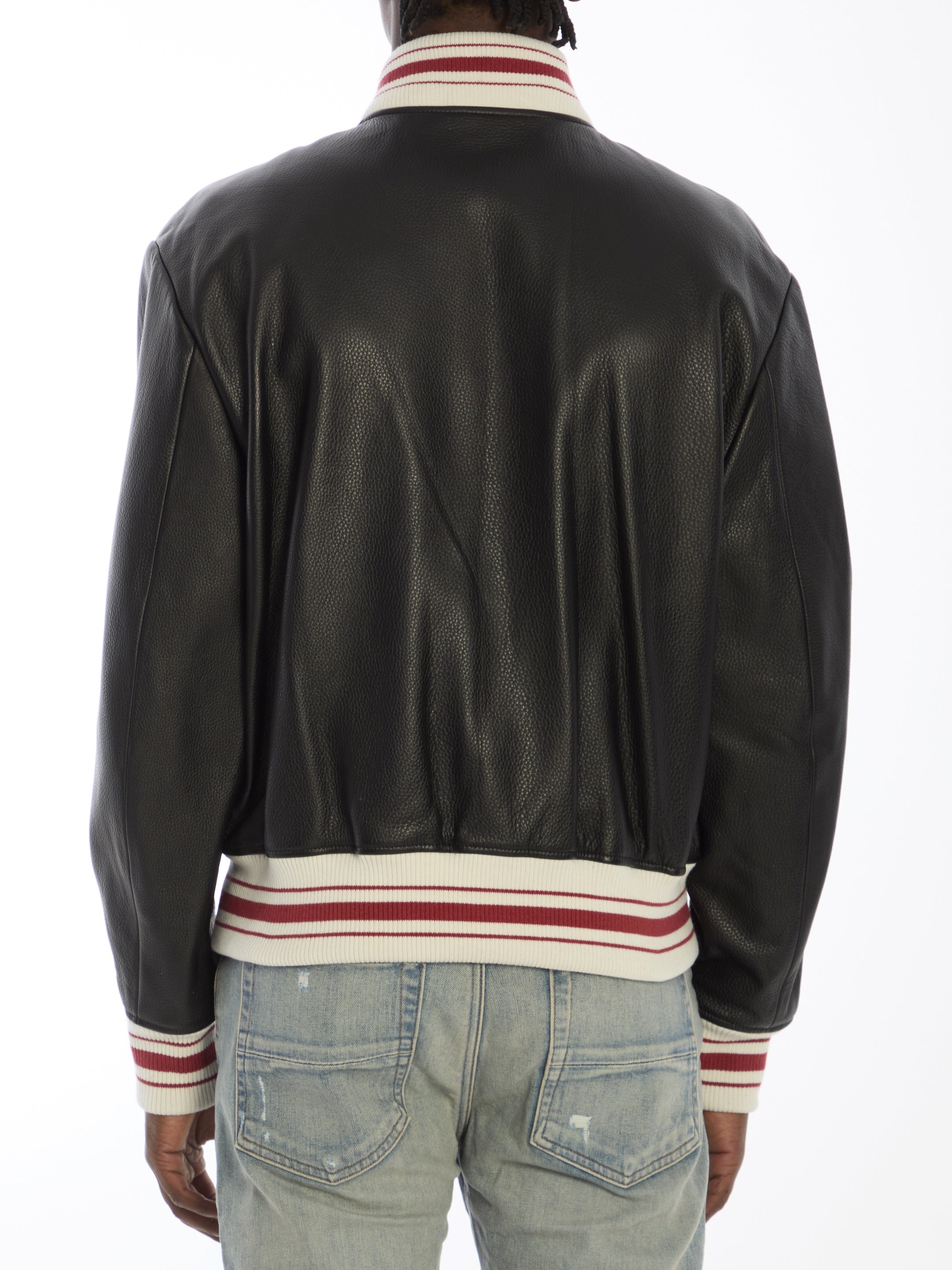 AMIRI-OUTLET-SALE-Amiri leather bomber jacket-ARCHIVIST