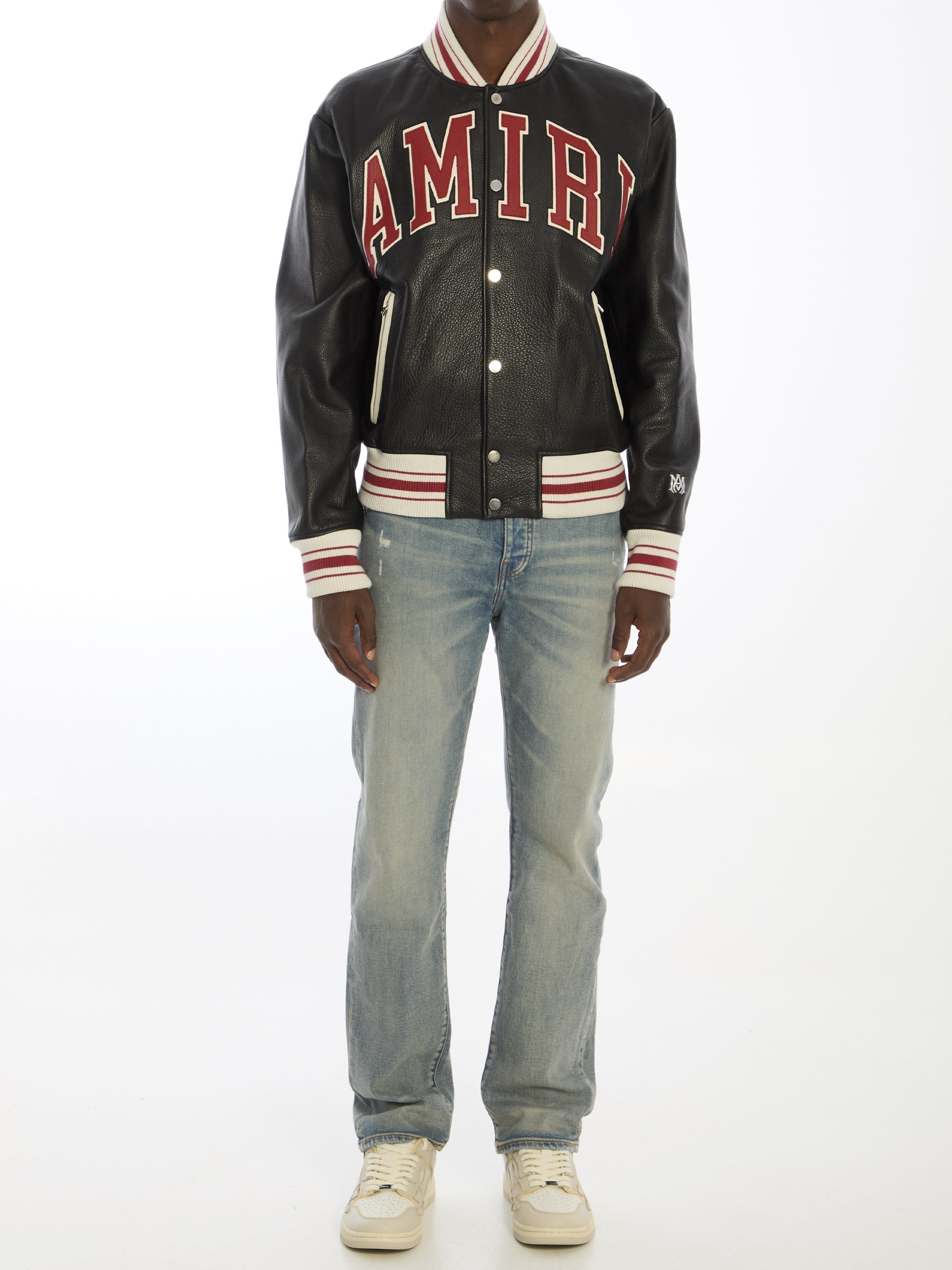 AMIRI-OUTLET-SALE-Amiri leather bomber jacket-ARCHIVIST