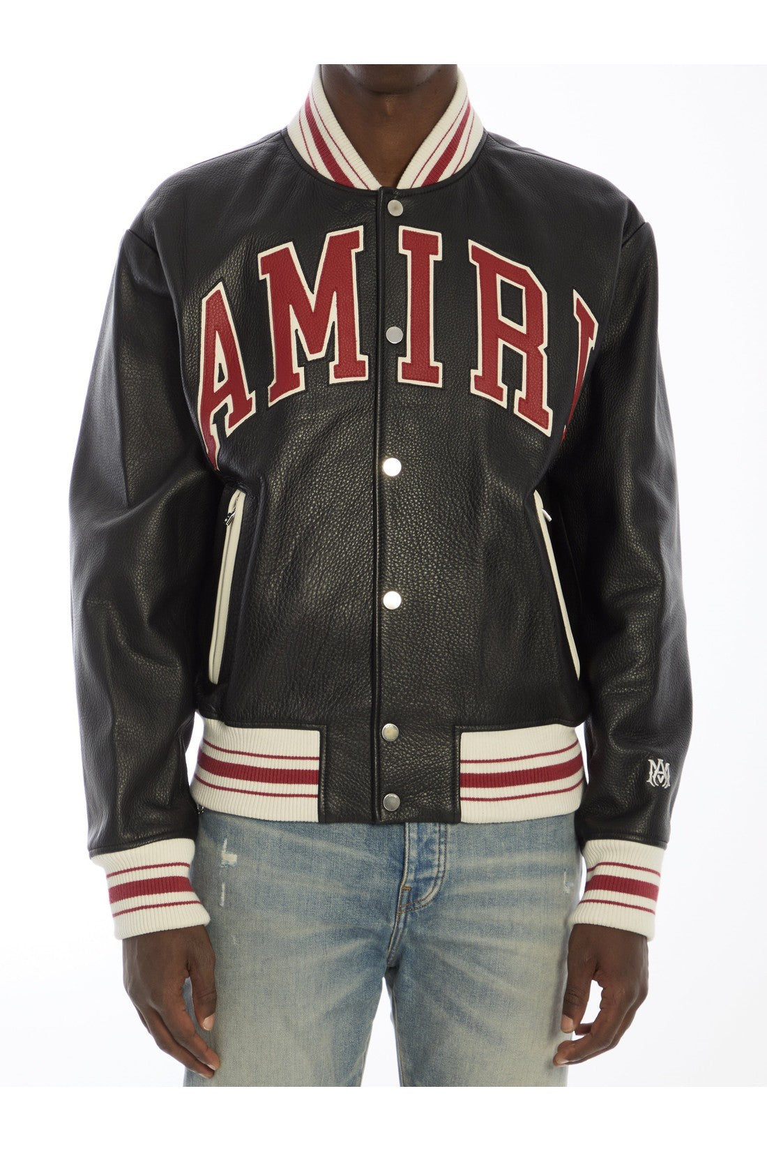 AMIRI-OUTLET-SALE-Amiri leather bomber jacket-ARCHIVIST