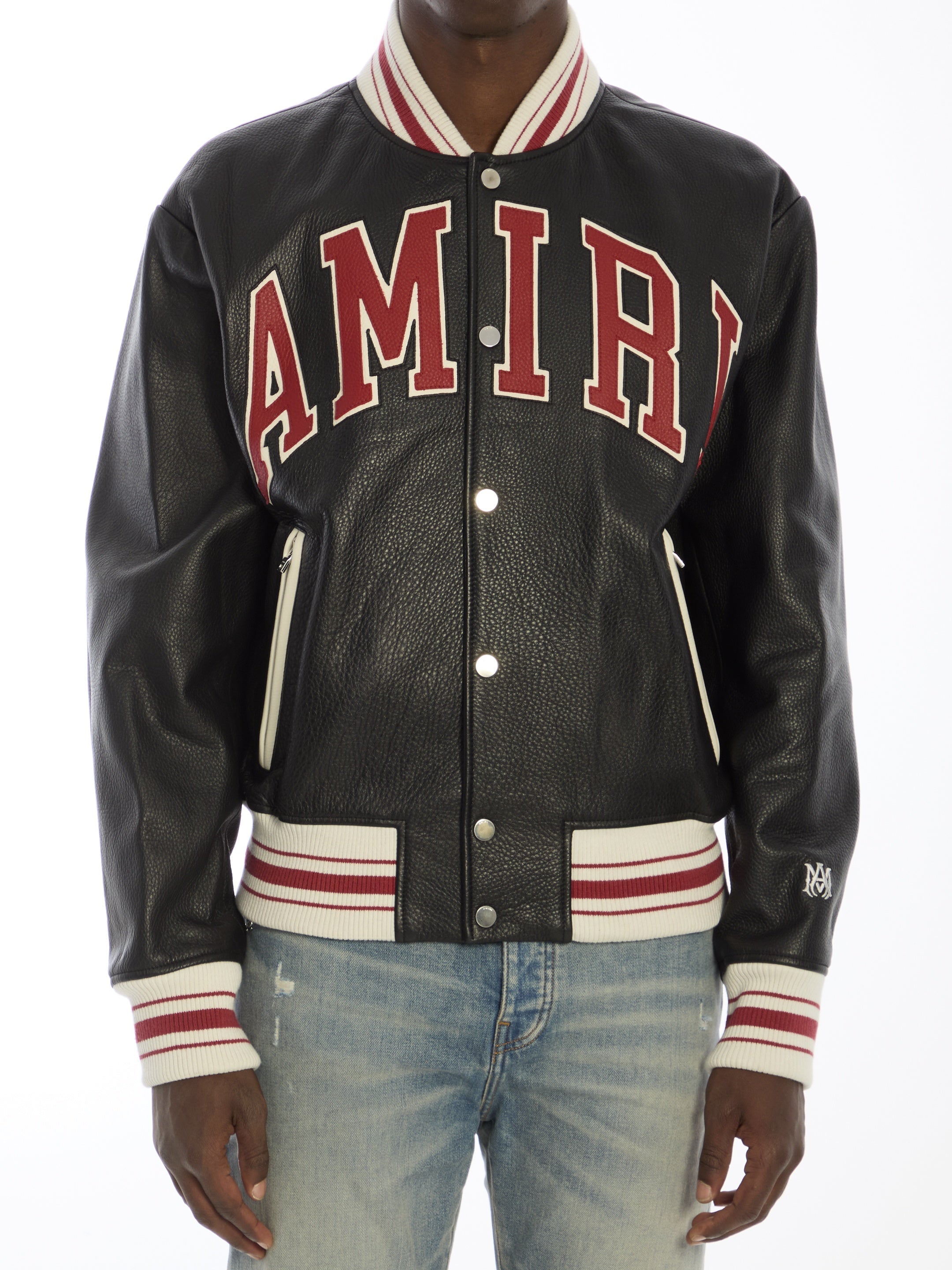 AMIRI-OUTLET-SALE-Amiri leather bomber jacket-ARCHIVIST