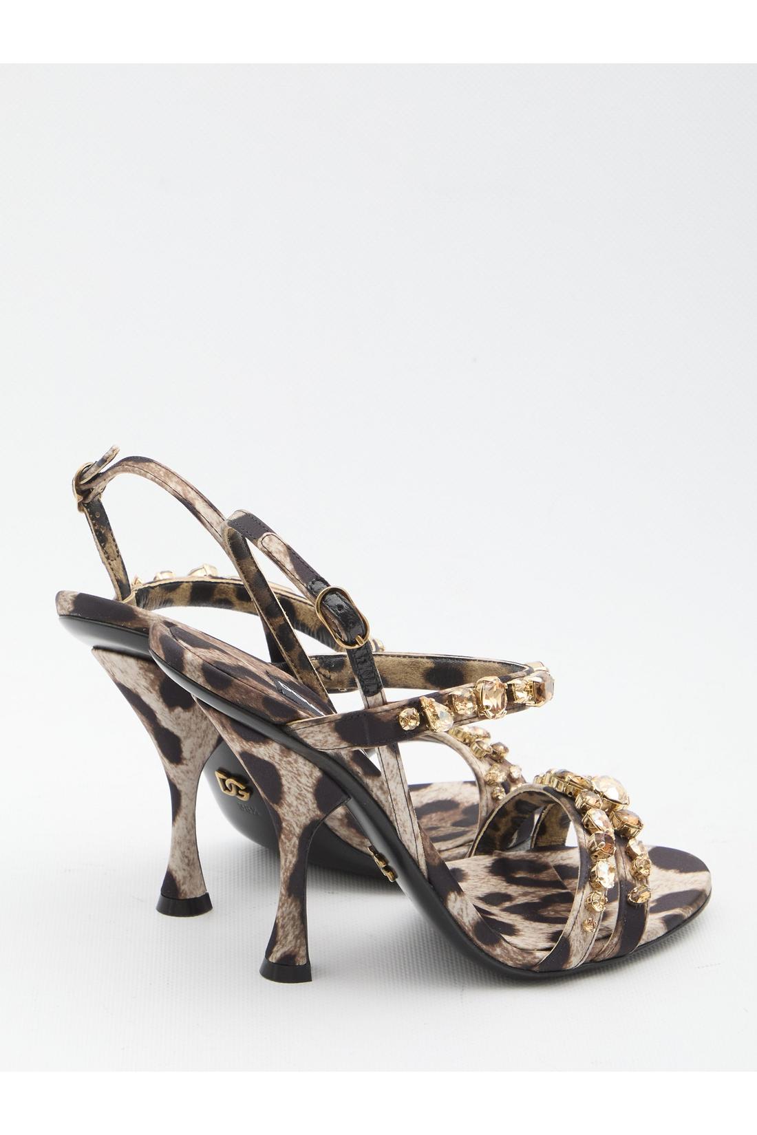 Dolce & Gabbana-OUTLET-SALE-Animal print sandals-ARCHIVIST