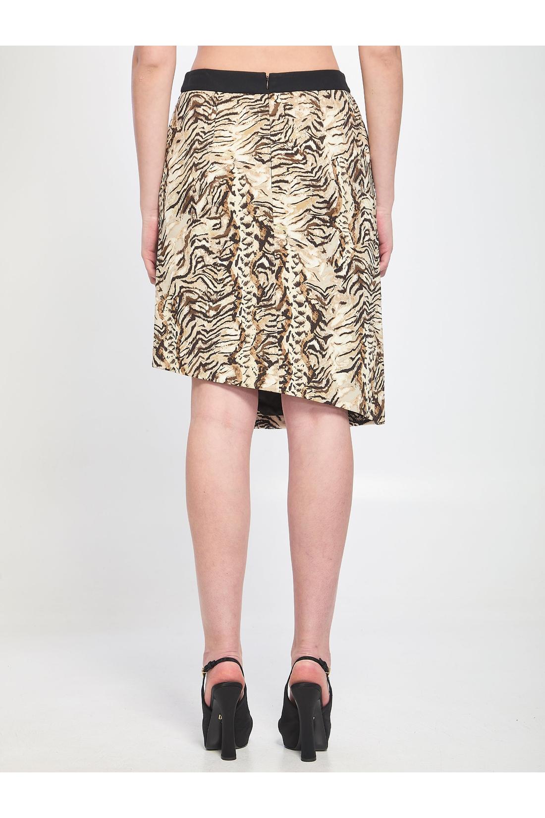 Emanuel Ungaro-OUTLET-SALE-Animalier print skirt-ARCHIVIST