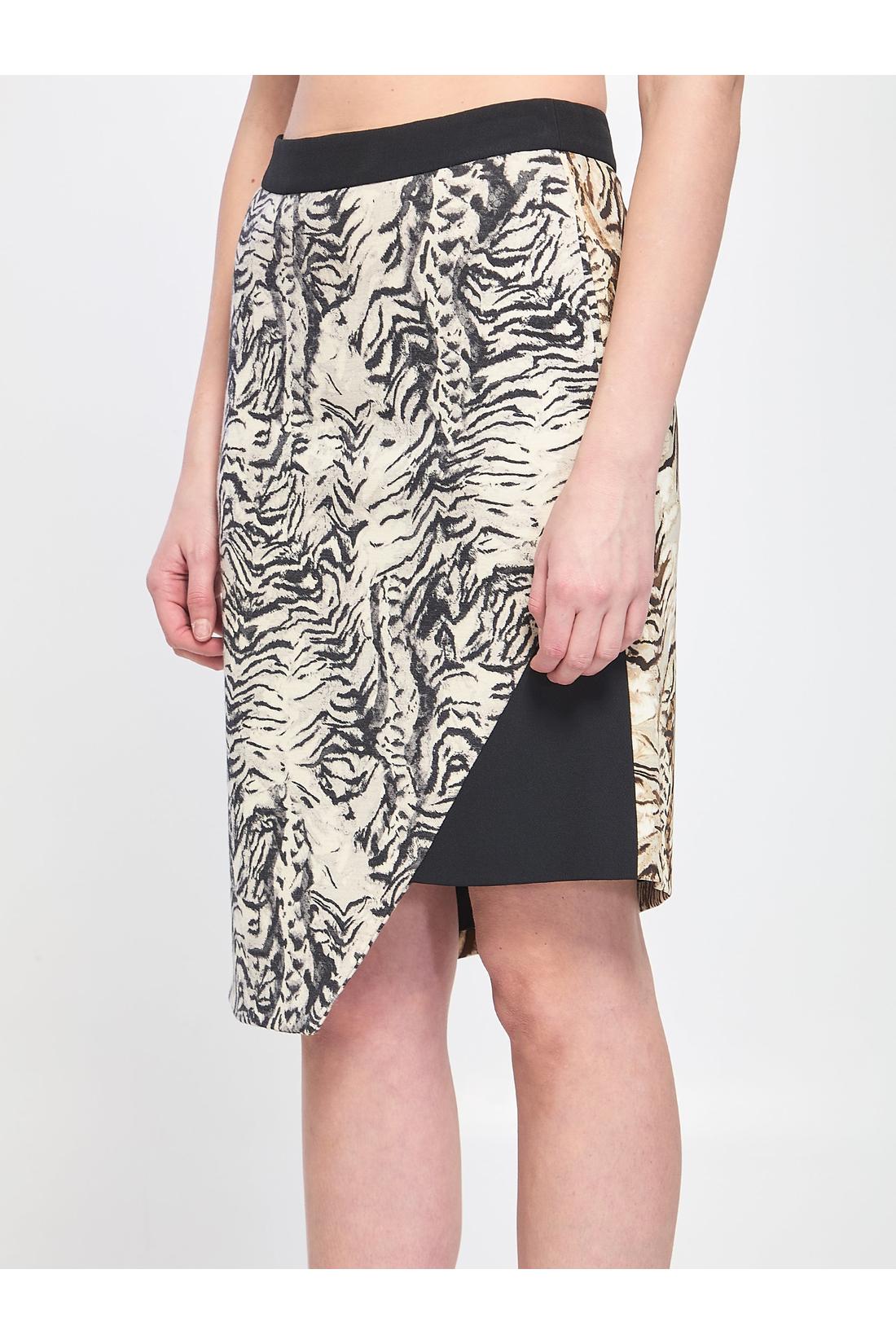Emanuel Ungaro-OUTLET-SALE-Animalier print skirt-ARCHIVIST