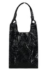 Patent leather tote bag