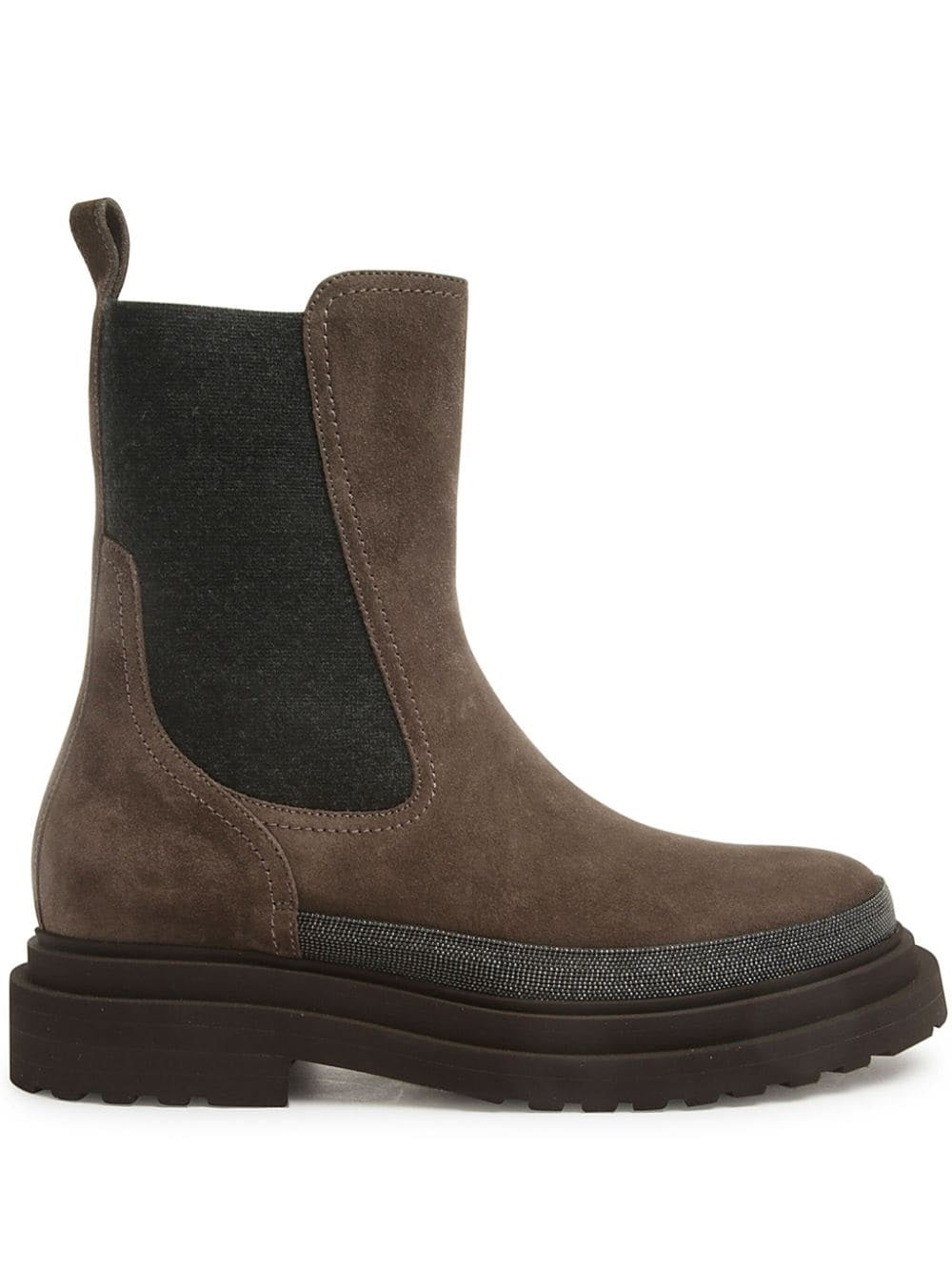 Brunello Cucinelli-OUTLET-SALE-Ankle Boots BRAUN-ARCHIVIST