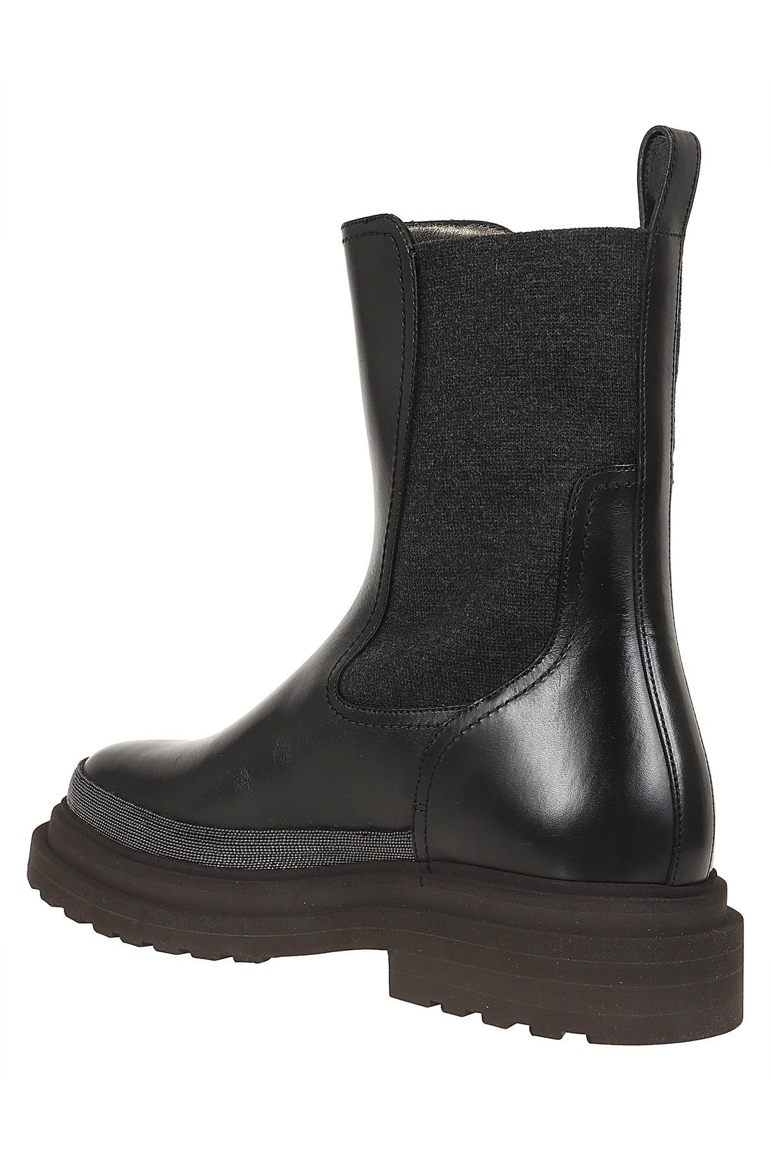 BRUNELLO CUCINELLI-OUTLET-SALE-Ankle Boots SCHWARZ-ARCHIVIST