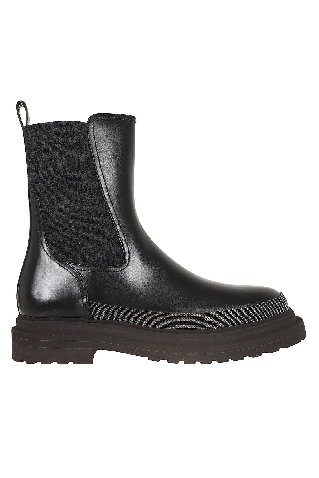 BRUNELLO CUCINELLI-OUTLET-SALE-Ankle Boots SCHWARZ-ARCHIVIST