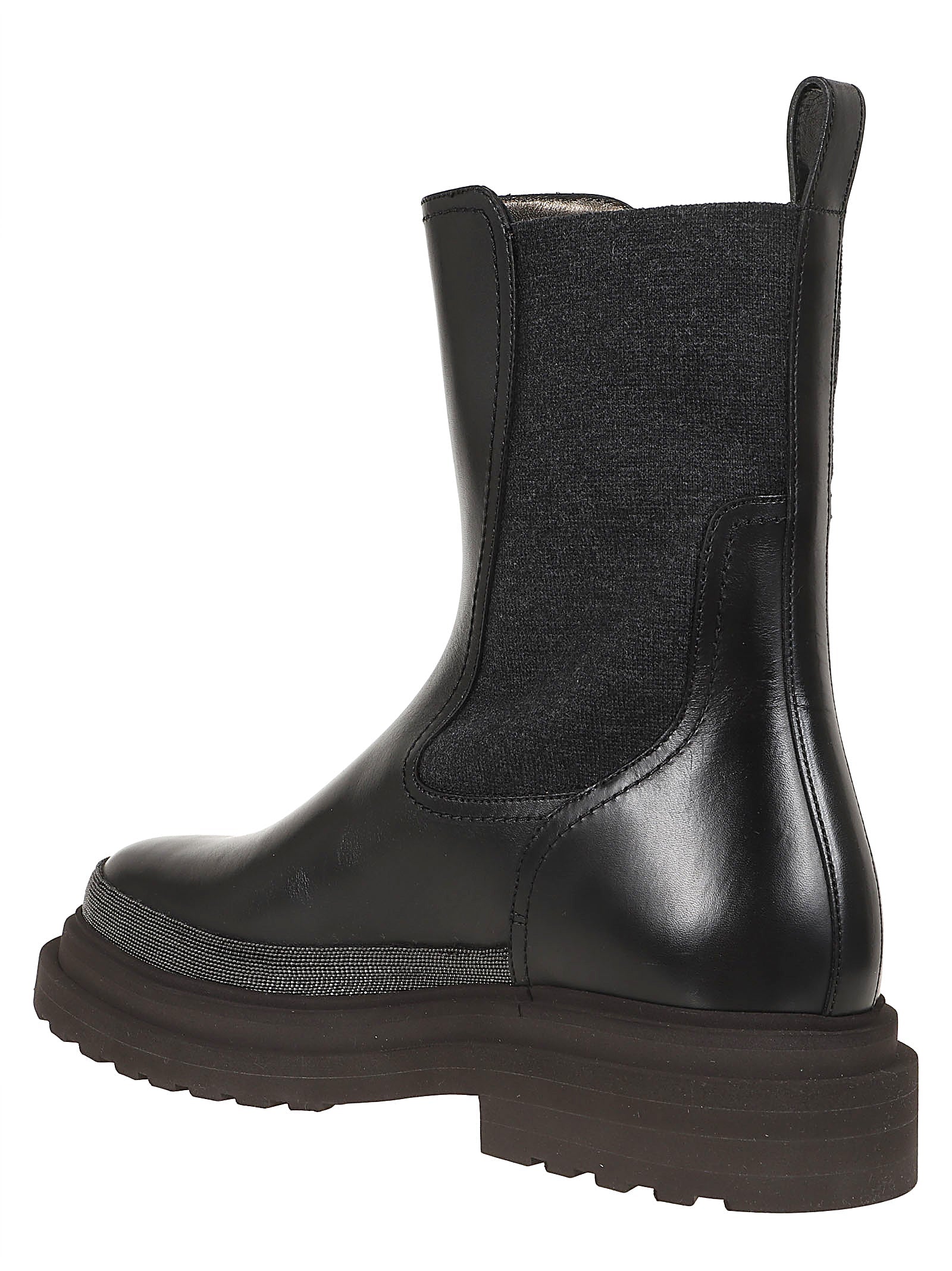 Brunello Cucinelli-OUTLET-SALE-Ankle Boots SCHWARZ-ARCHIVIST