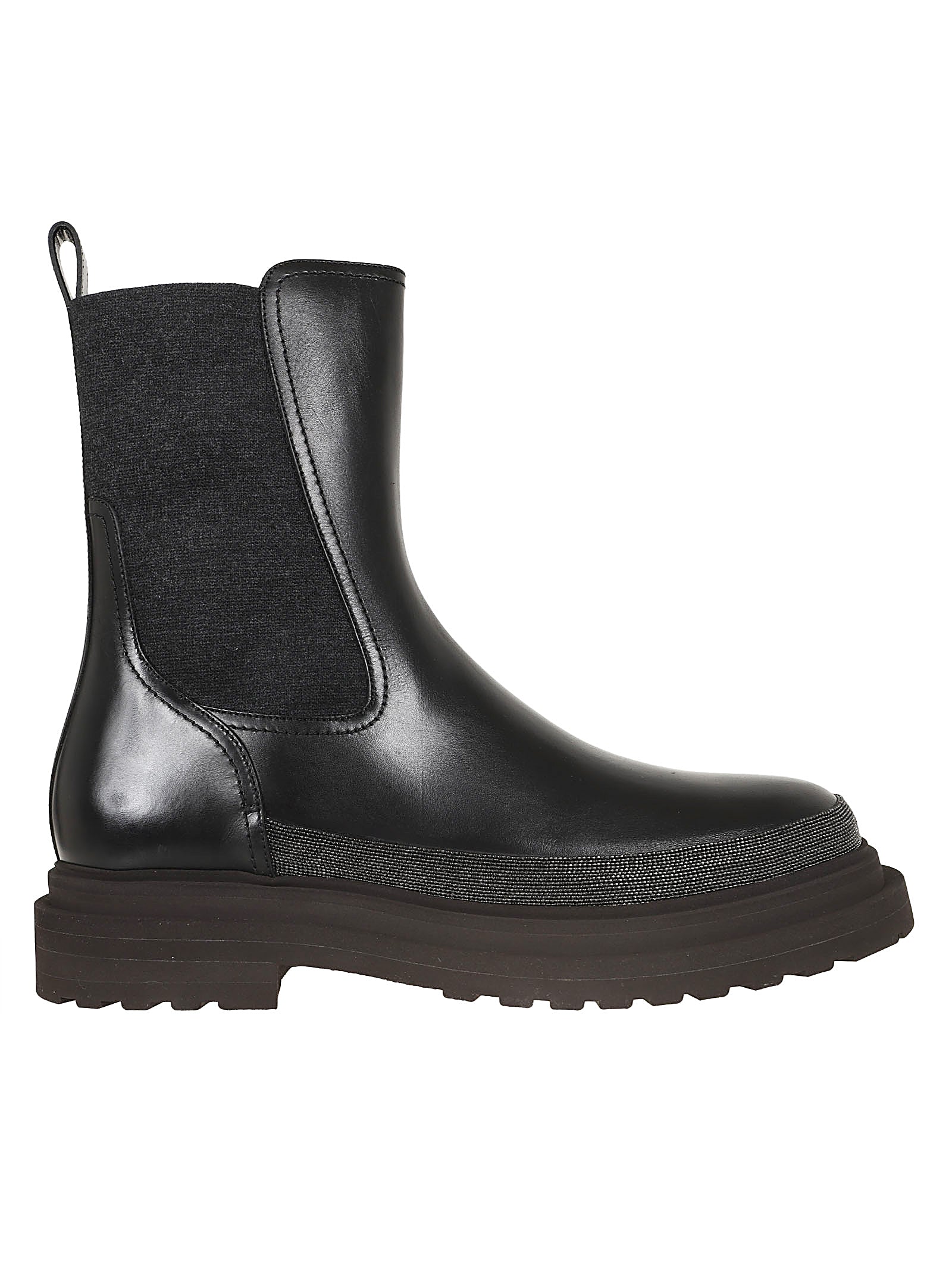 Brunello Cucinelli-OUTLET-SALE-Ankle Boots SCHWARZ-ARCHIVIST