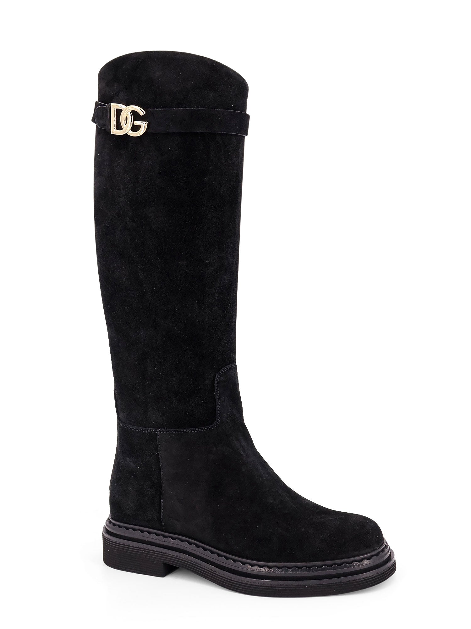 DOLCE & GABBANA-OUTLET-SALE-Ankle Boots SCHWARZ-ARCHIVIST