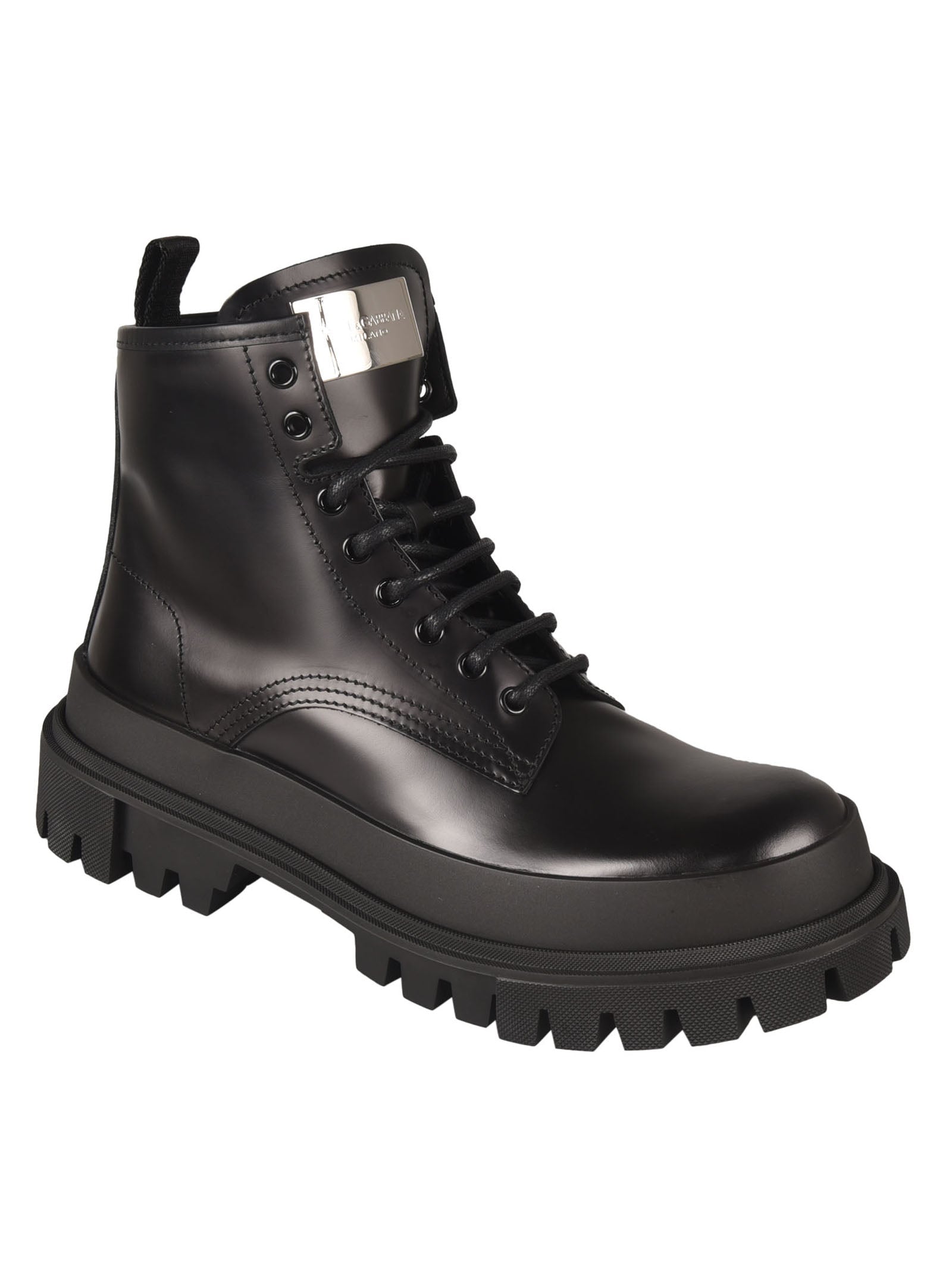 DOLCE & GABBANA-OUTLET-SALE-Ankle Boots SCHWARZ-ARCHIVIST