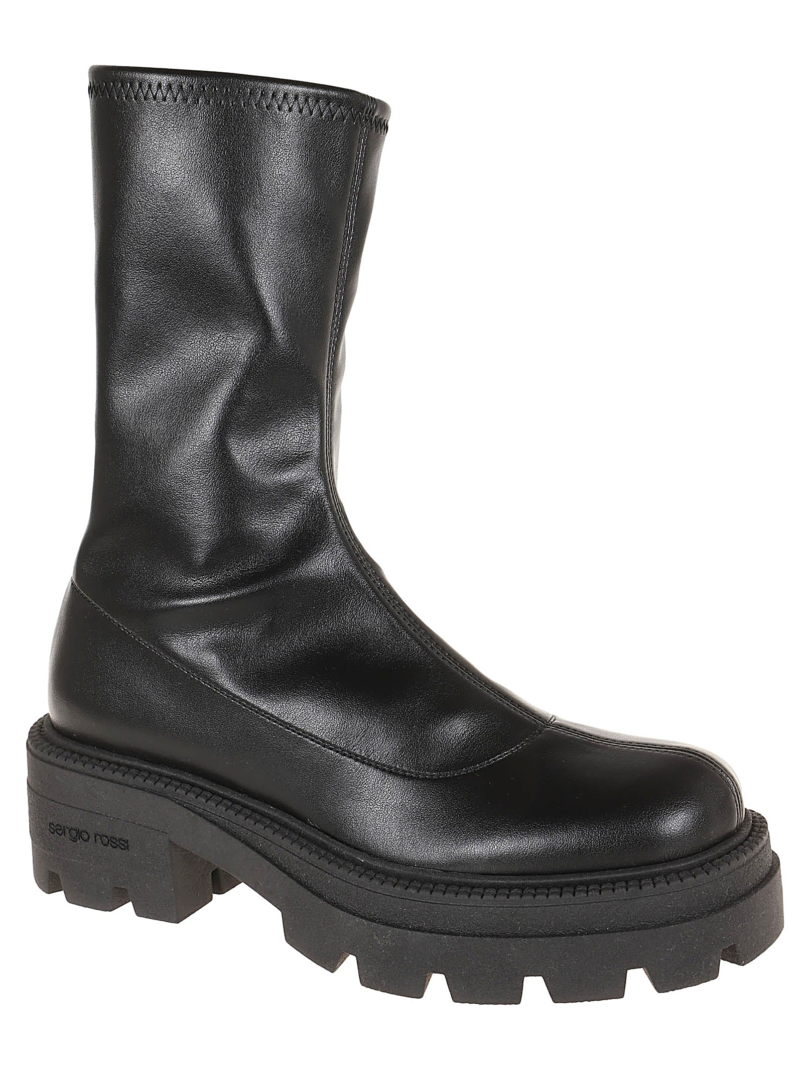 SERGIO ROSSI-OUTLET-SALE-Ankle Boots SCHWARZ-ARCHIVIST