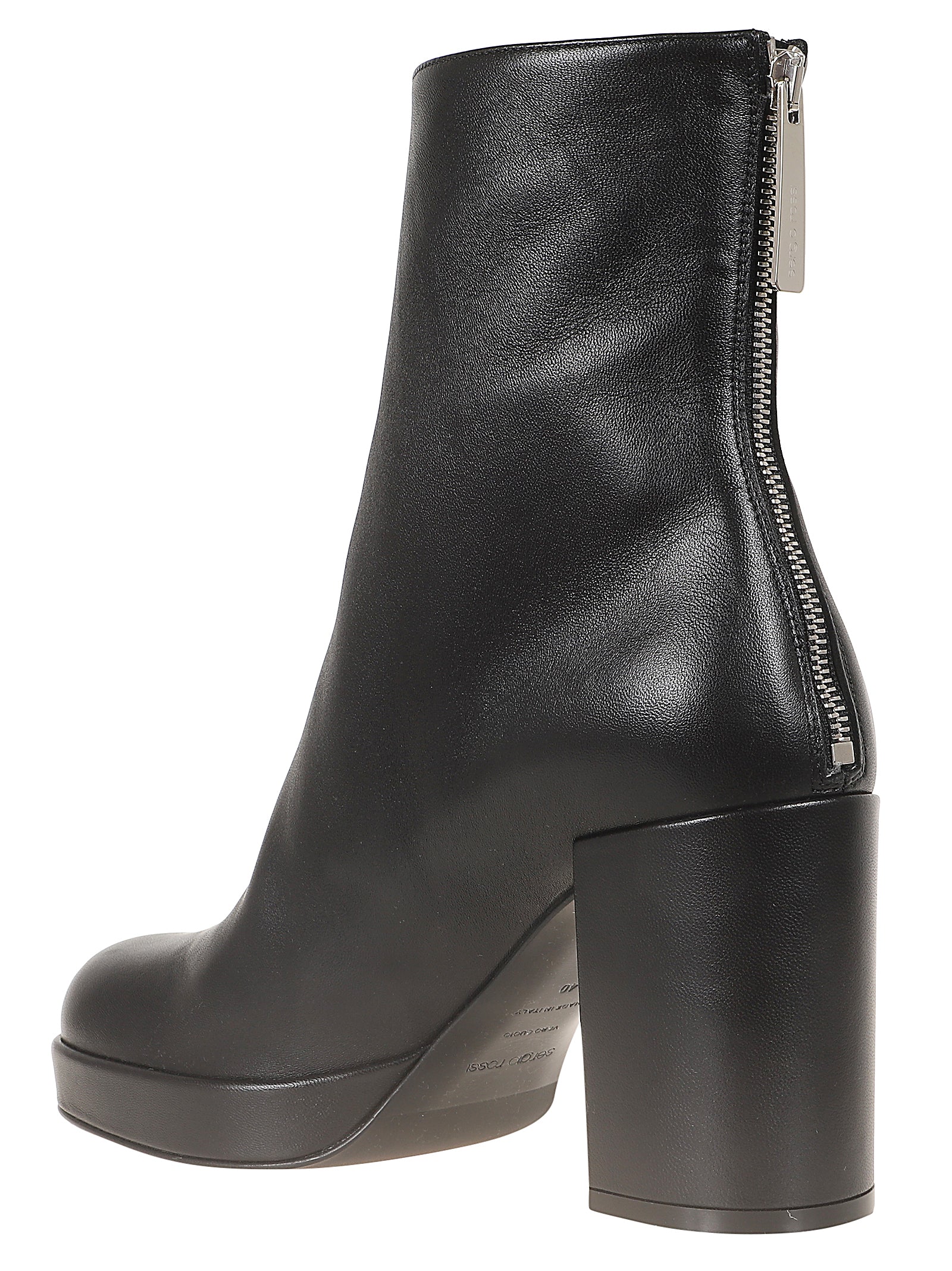 SERGIO ROSSI-OUTLET-SALE-Ankle Boots SCHWARZ-ARCHIVIST