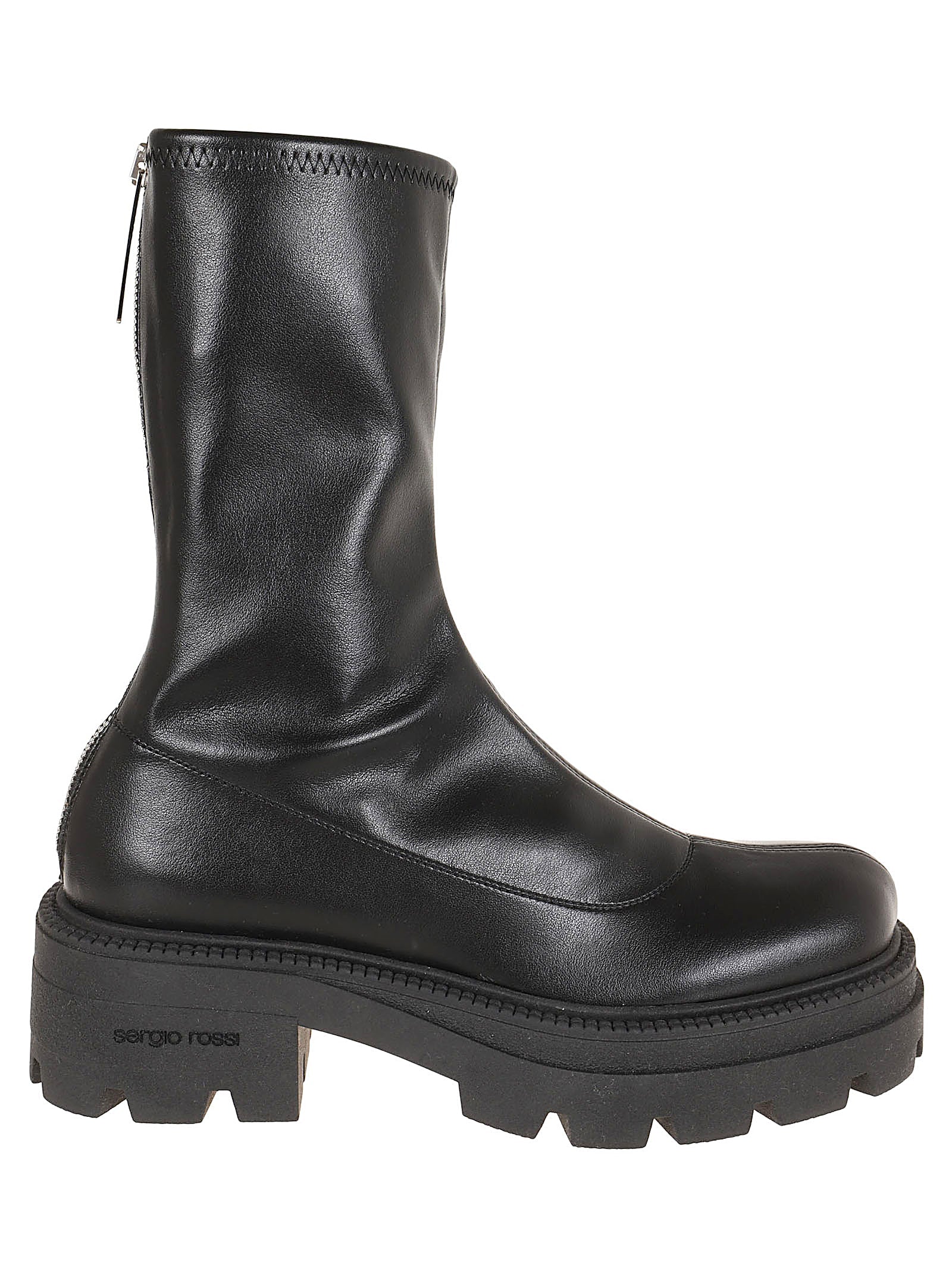 SERGIO ROSSI-OUTLET-SALE-Ankle Boots SCHWARZ-ARCHIVIST