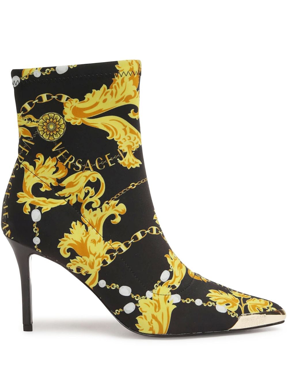 VERSACE JEANS COUTURE-OUTLET-SALE-Ankle Boots SCHWARZ-ARCHIVIST