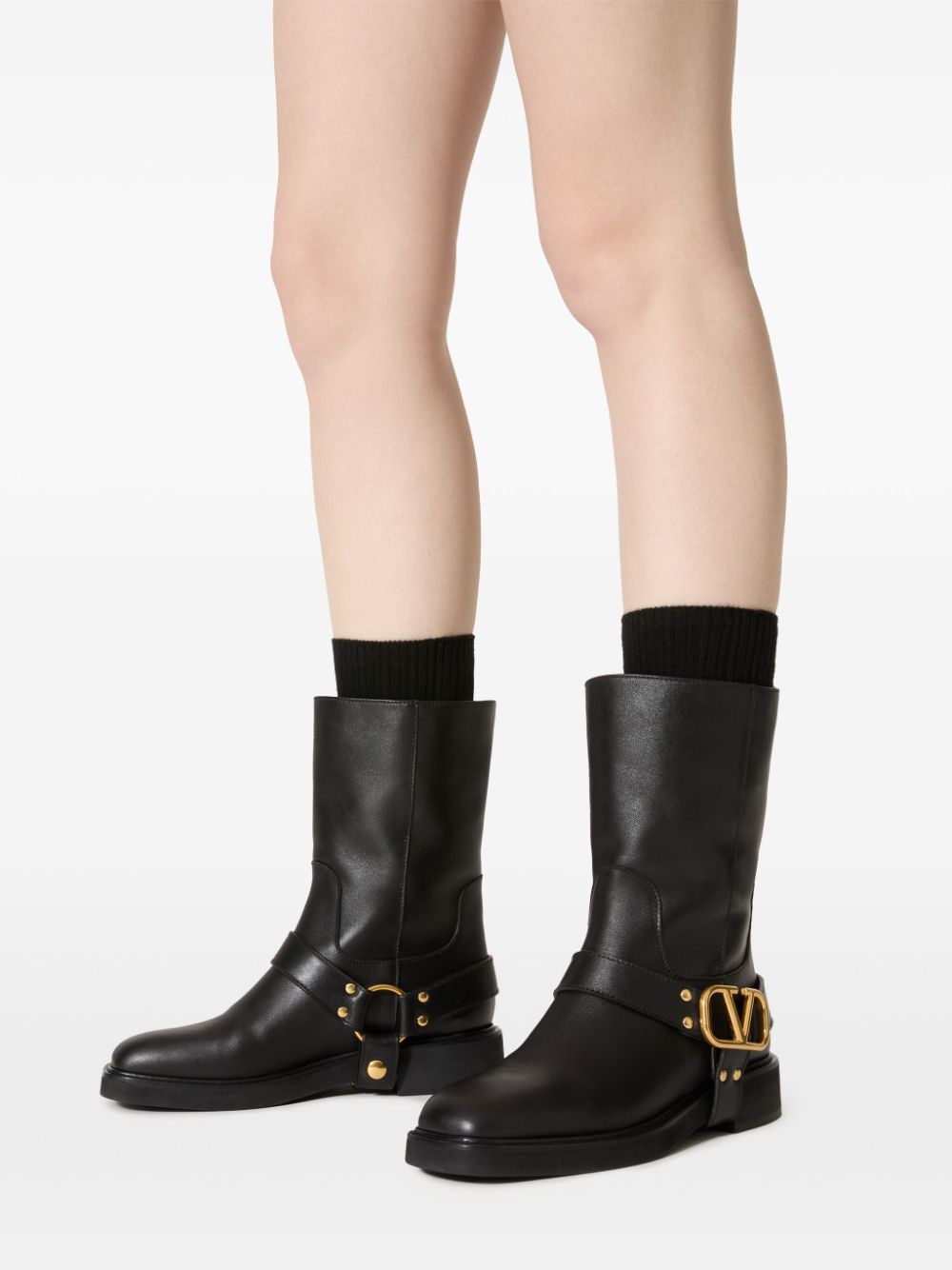 Valentino Garavani-OUTLET-SALE-Ankle Boots SCHWARZ-ARCHIVIST