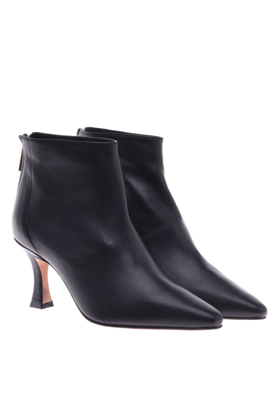 Ankle boot in black nappa leather