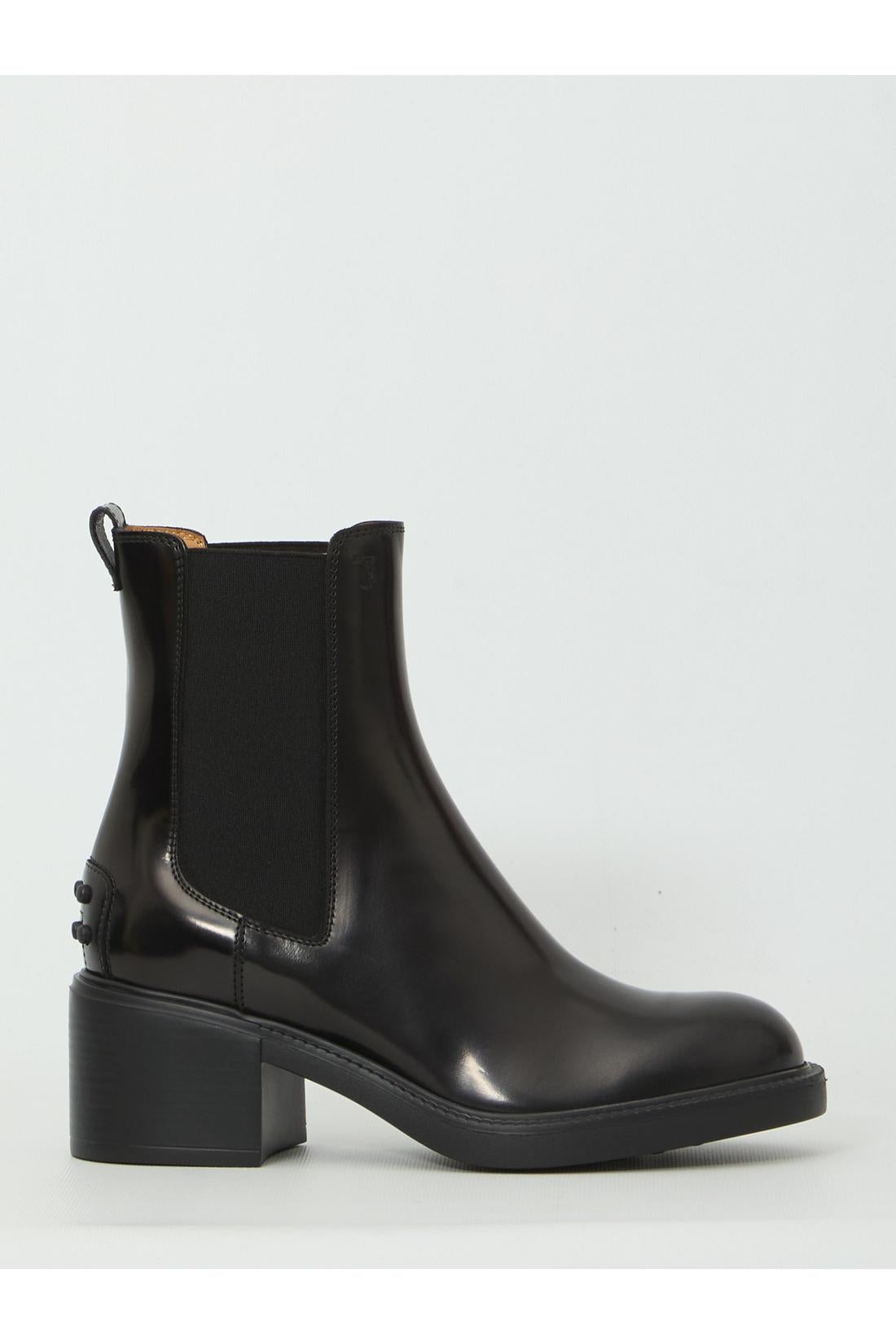 Tod'S-OUTLET-SALE-Ankle boot in leather-ARCHIVIST
