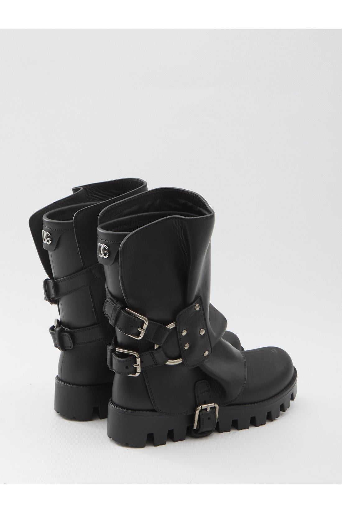 Dolce & Gabbana-OUTLET-SALE-Ankle boot in rubber and leather-ARCHIVIST