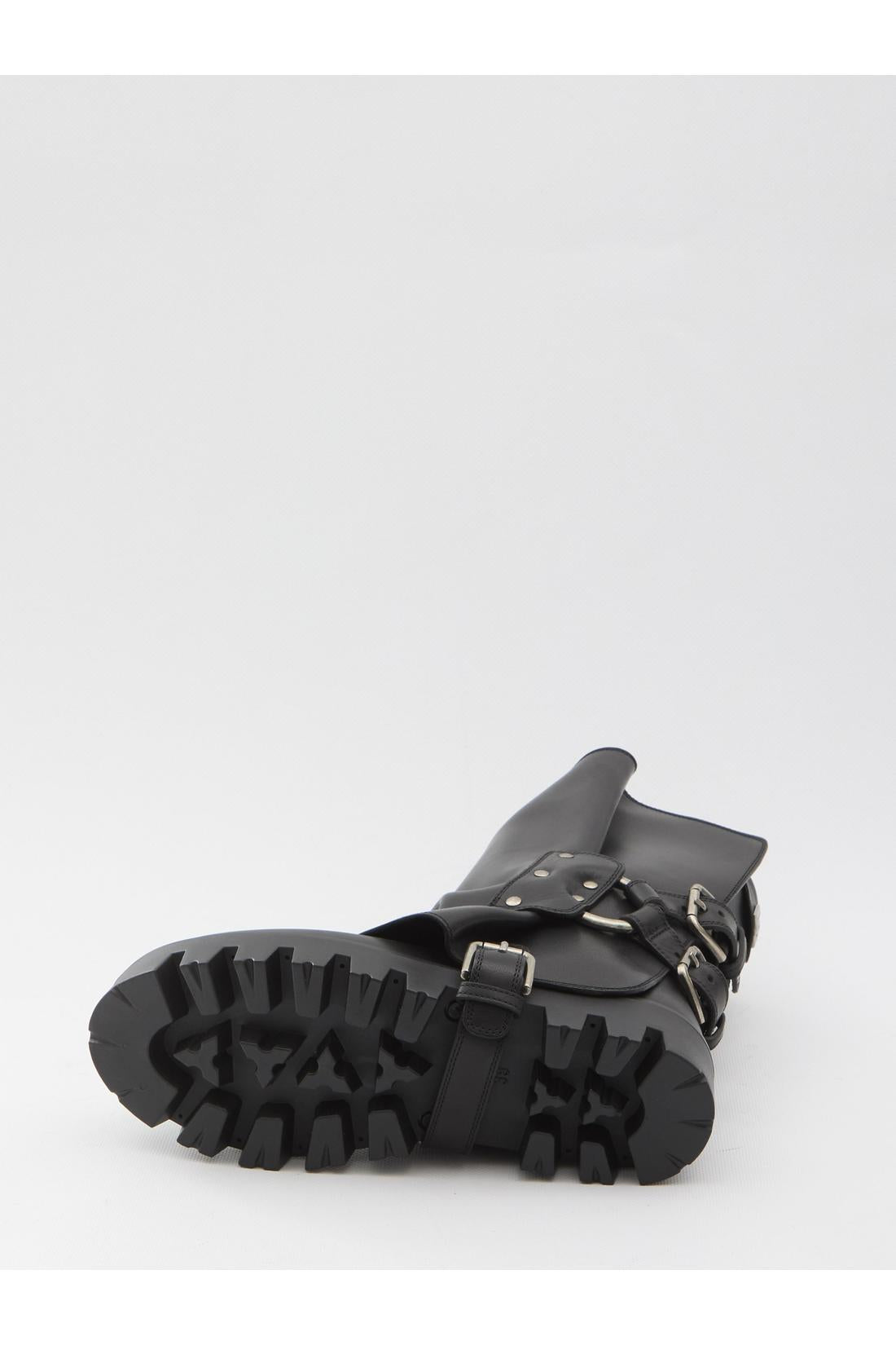 Dolce & Gabbana-OUTLET-SALE-Ankle boot in rubber and leather-ARCHIVIST