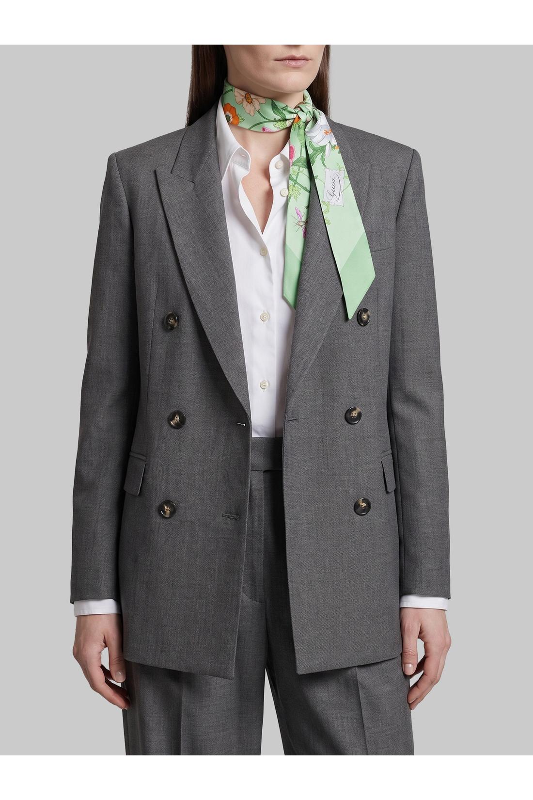 Sutton new york-OUTLET-SALE-Anthracite double-breasted jacket-ARCHIVIST