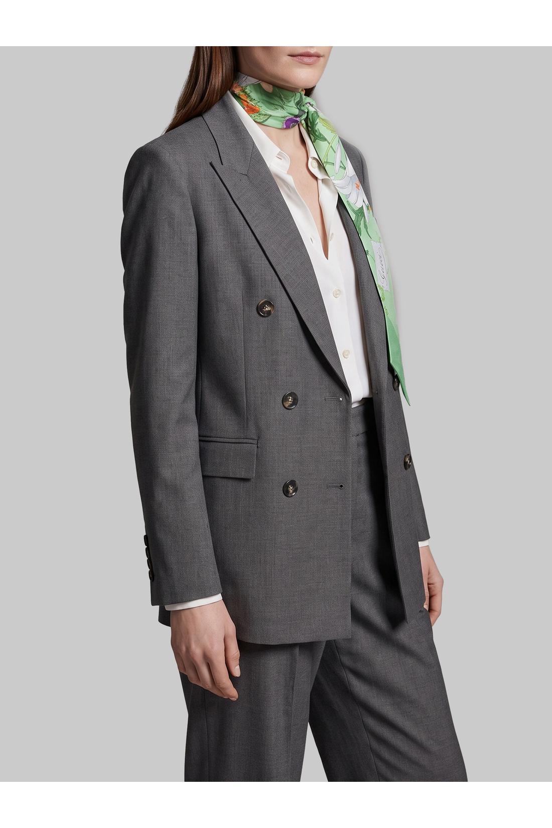 Sutton new york-OUTLET-SALE-Anthracite double-breasted jacket-ARCHIVIST
