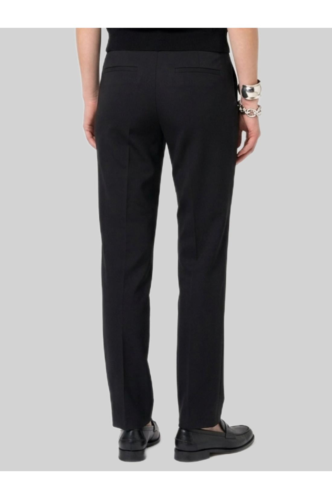 Sutton new york-OUTLET-SALE-Anthracite stretch canvas trousers-ARCHIVIST