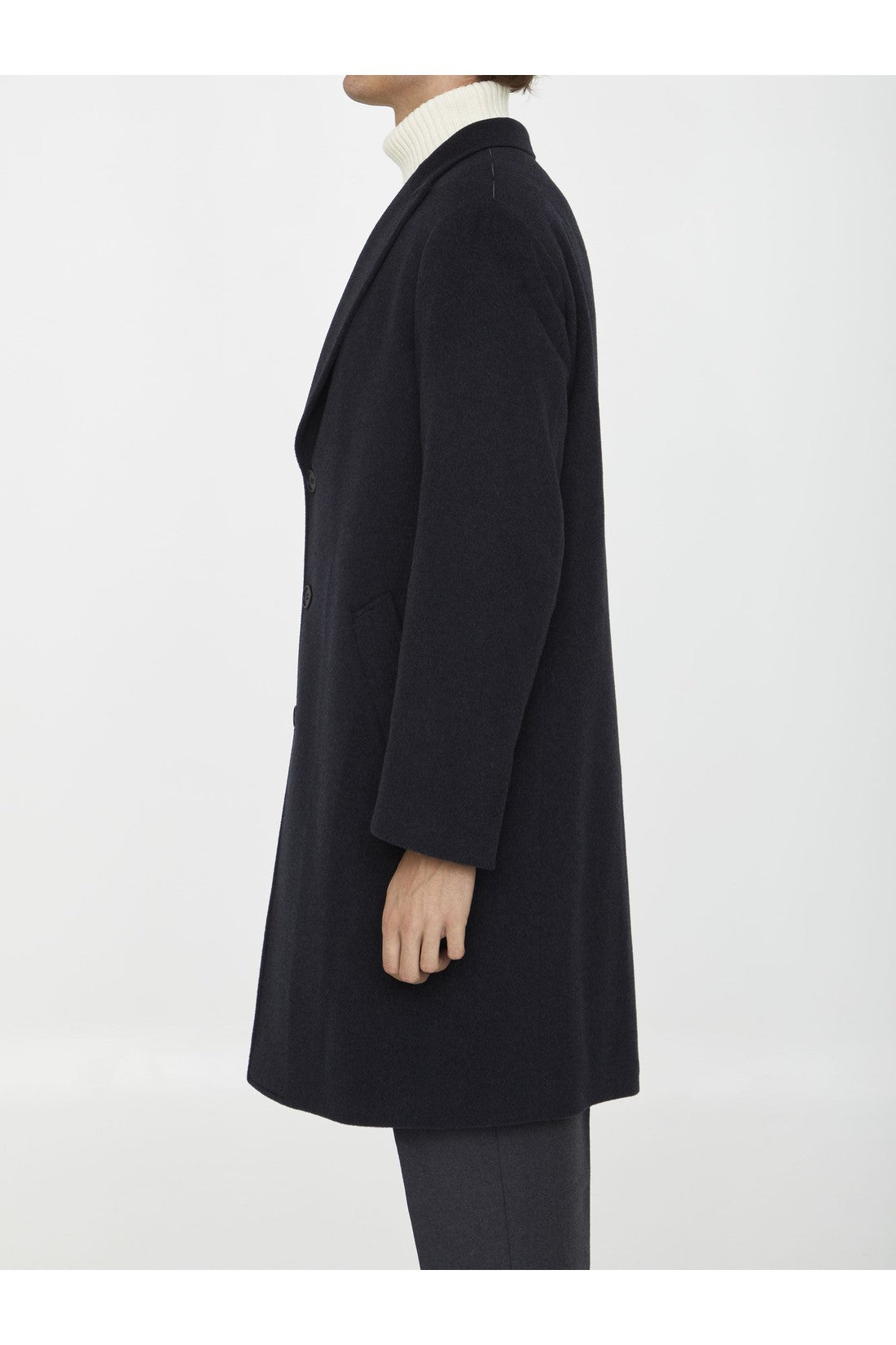 TONELLO-OUTLET-SALE-Anthracite wool coat-ARCHIVIST