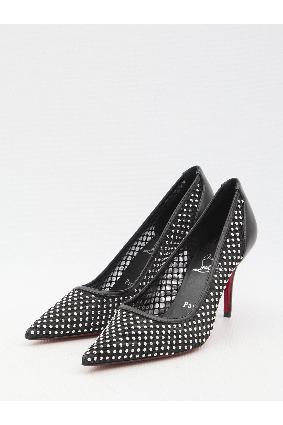 CHRISTIAN LOUBOUTIN-OUTLET-SALE-Apostropha Mesh Strass pumps-ARCHIVIST