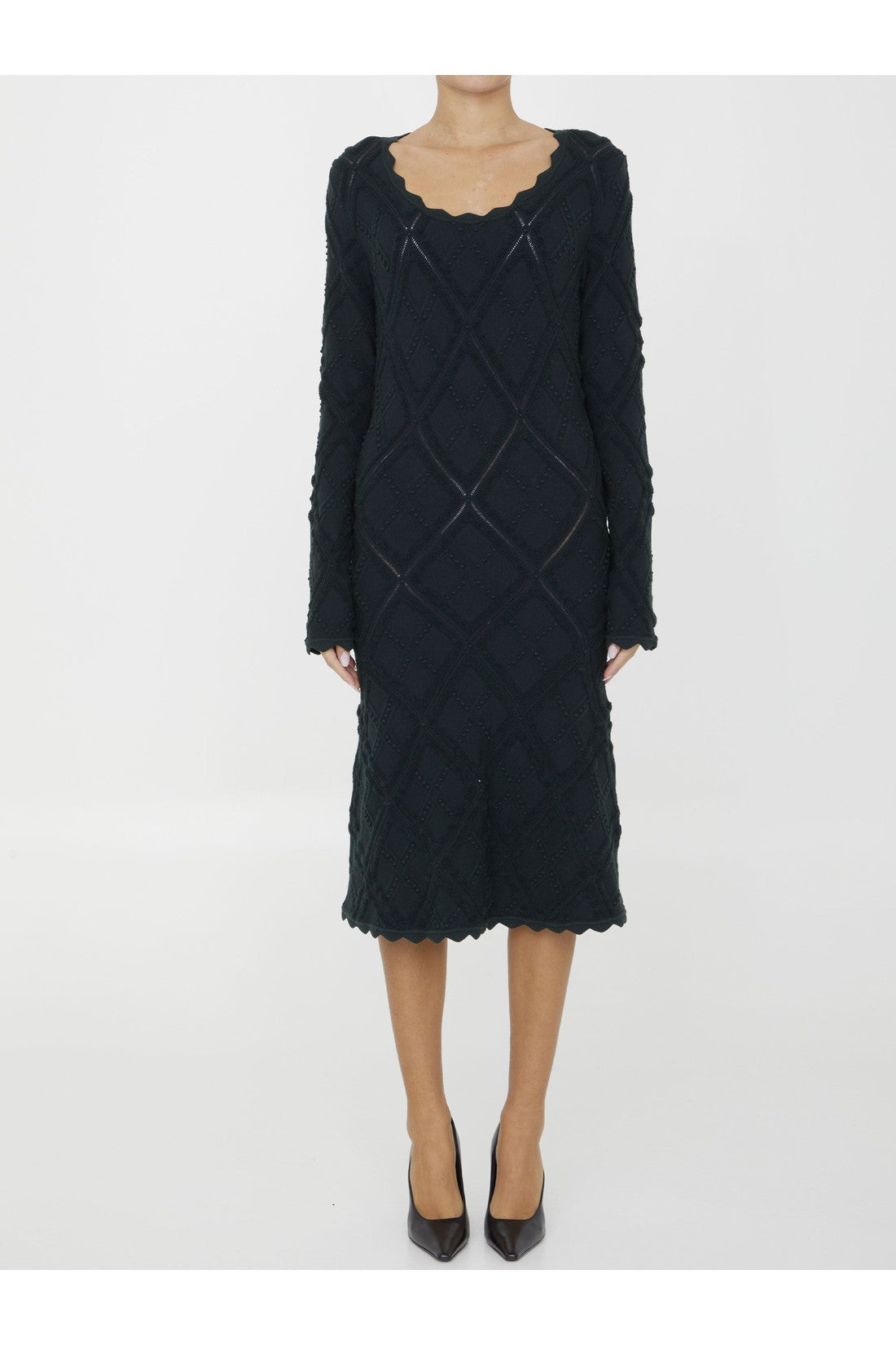 BURBERRY-OUTLET-SALE-Aran knit dress-ARCHIVIST