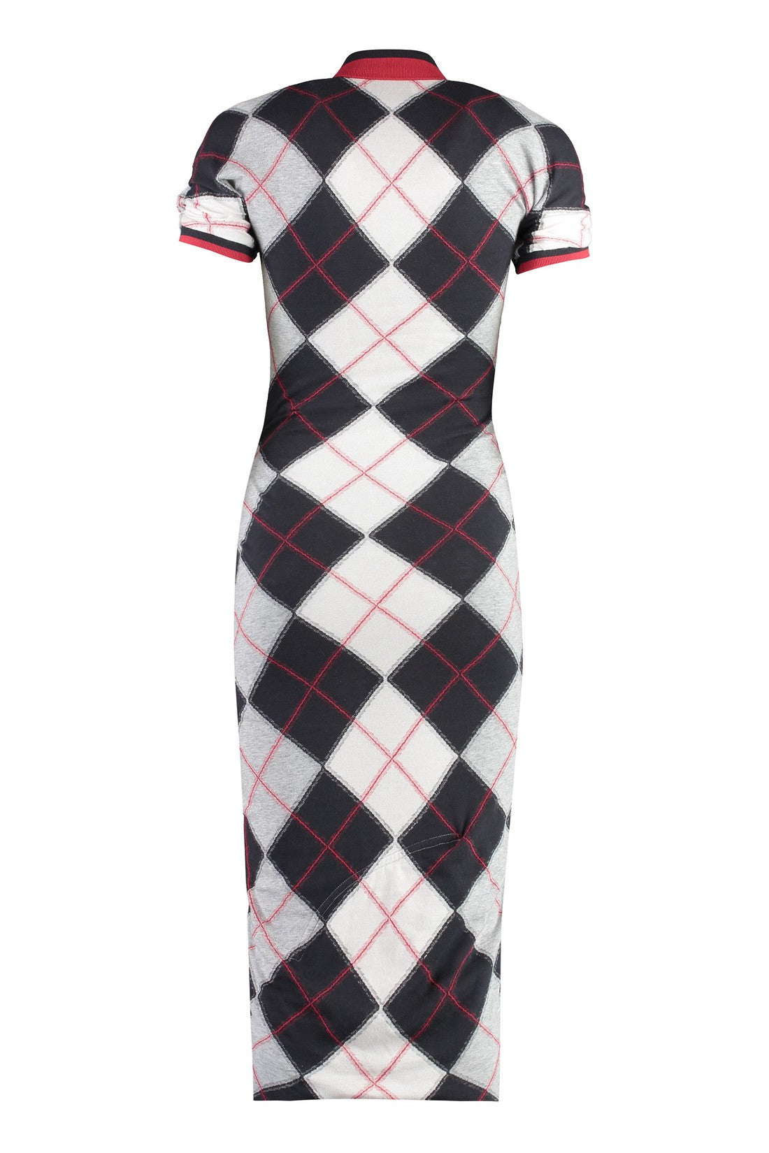 Vivienne Westwood-OUTLET-SALE-Argyle cotton blend dress-ARCHIVIST