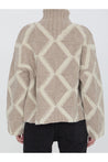 Bottega Veneta-OUTLET-SALE-Argyle intarsia sweater-ARCHIVIST