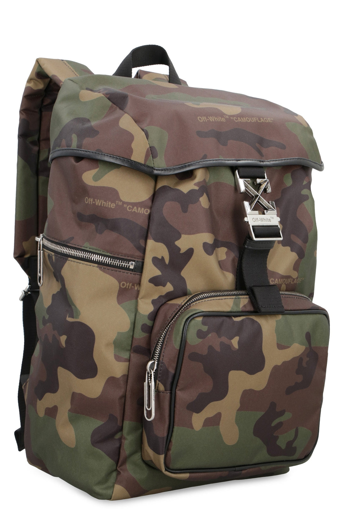 Off-White-OUTLET-SALE-Arrow Tuc coated canvas backpack-ARCHIVIST